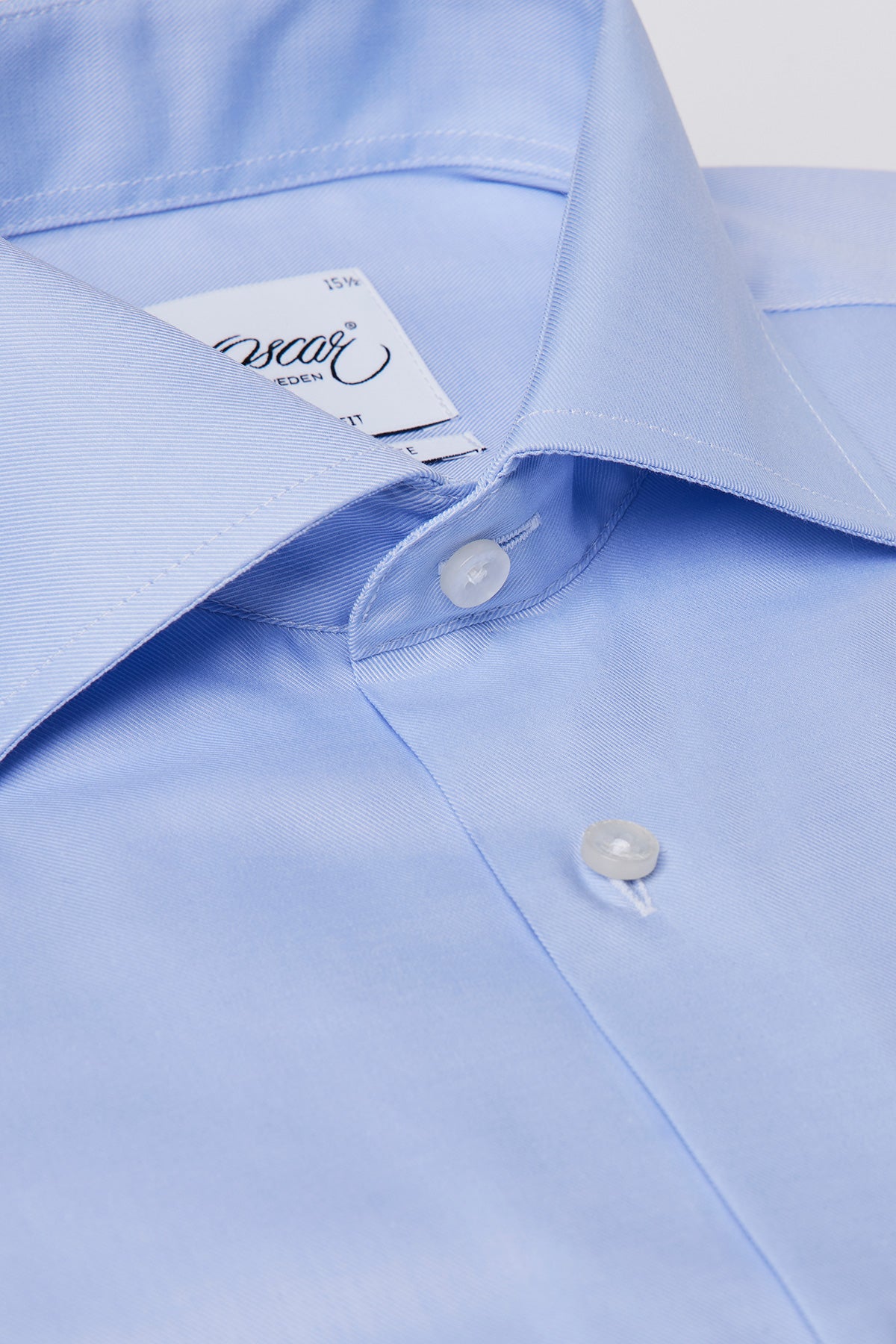 Ljusblå wrinkle free-skjorta slim fit