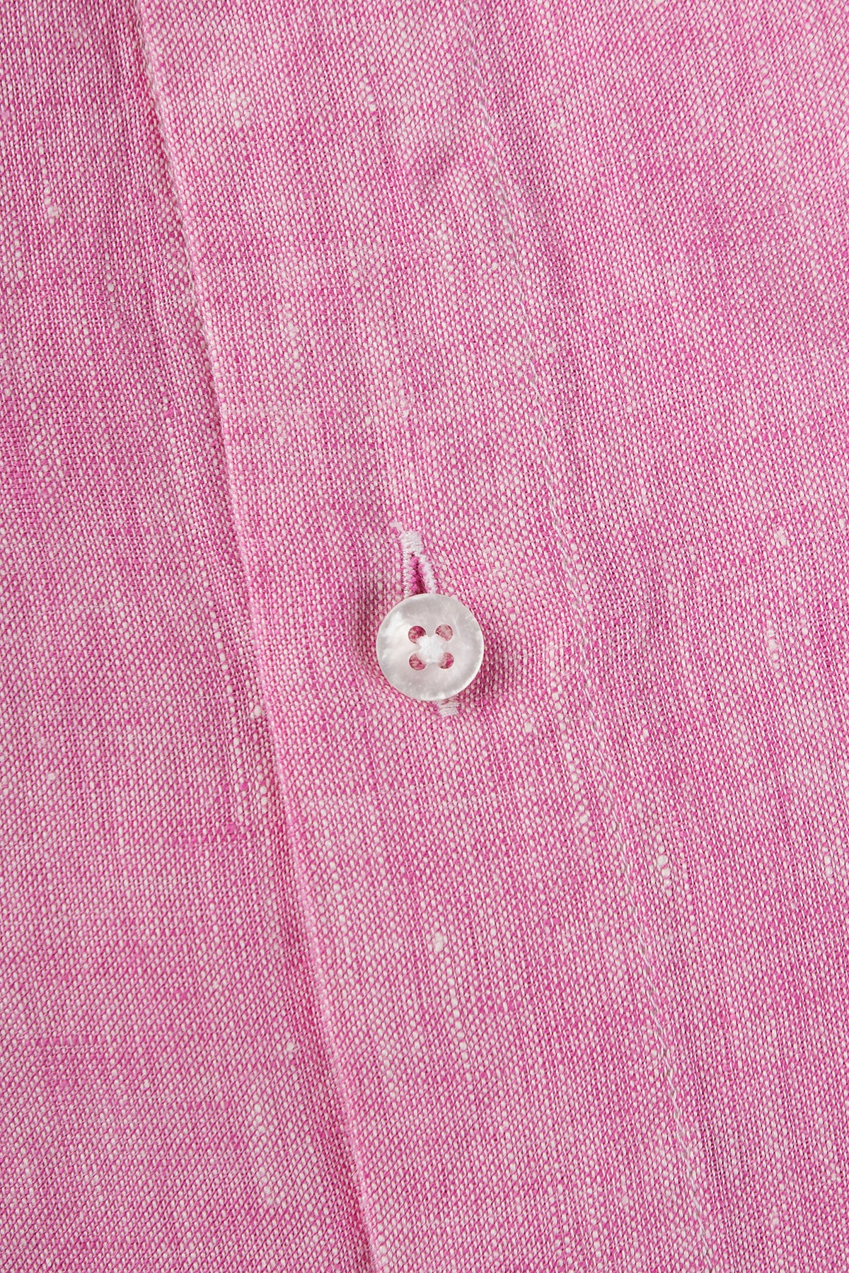 Pink regular fit linen shirt