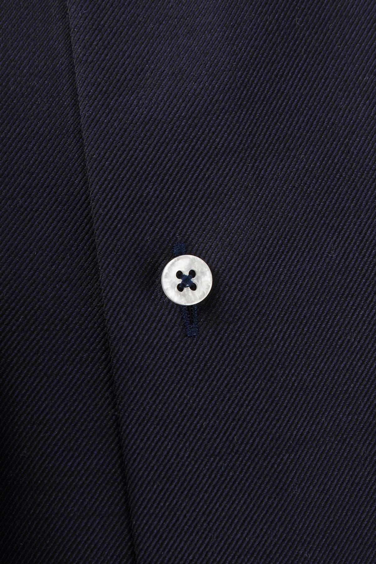 Navy merino wool regular fit shirt