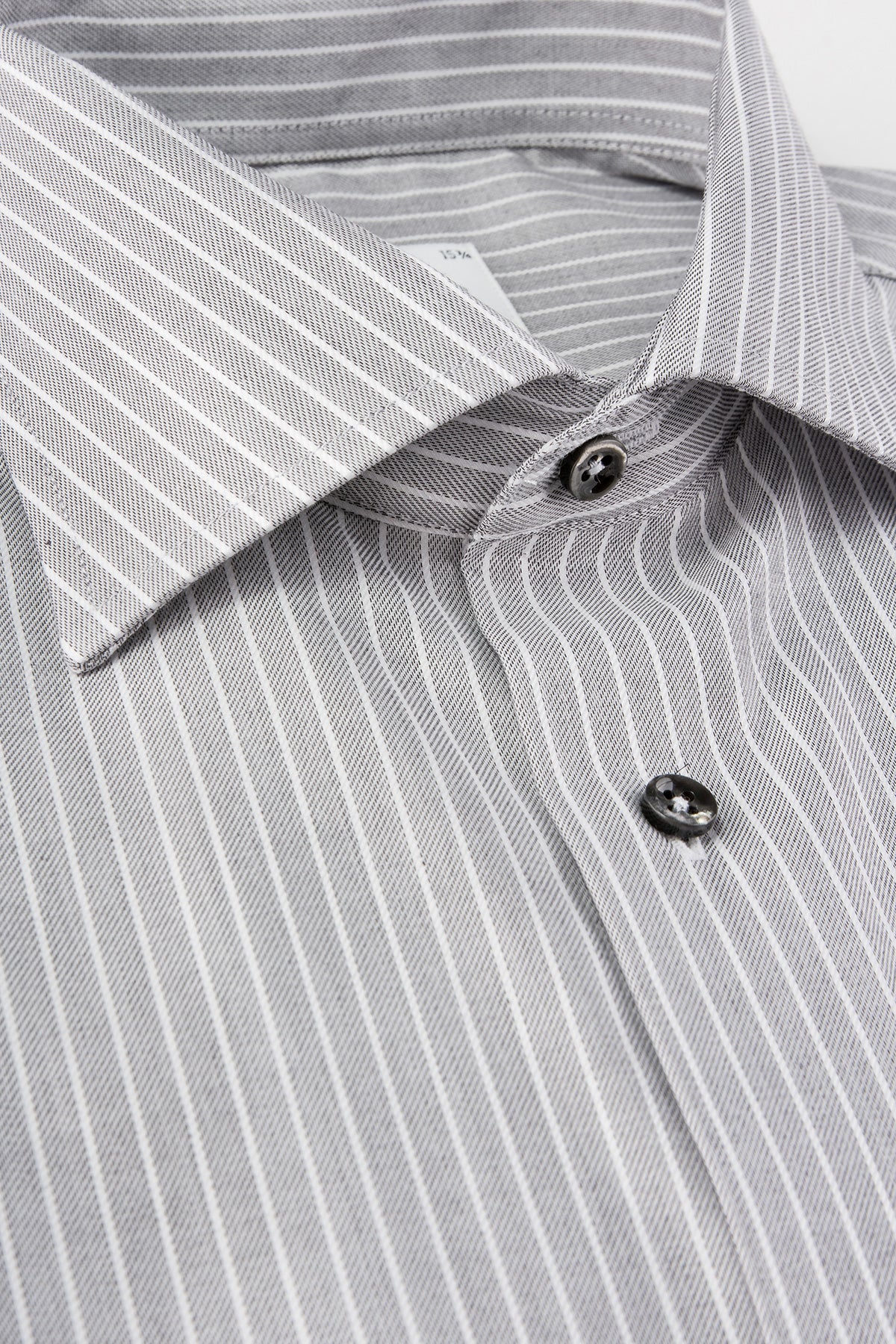 Grey striped slim fit shirt