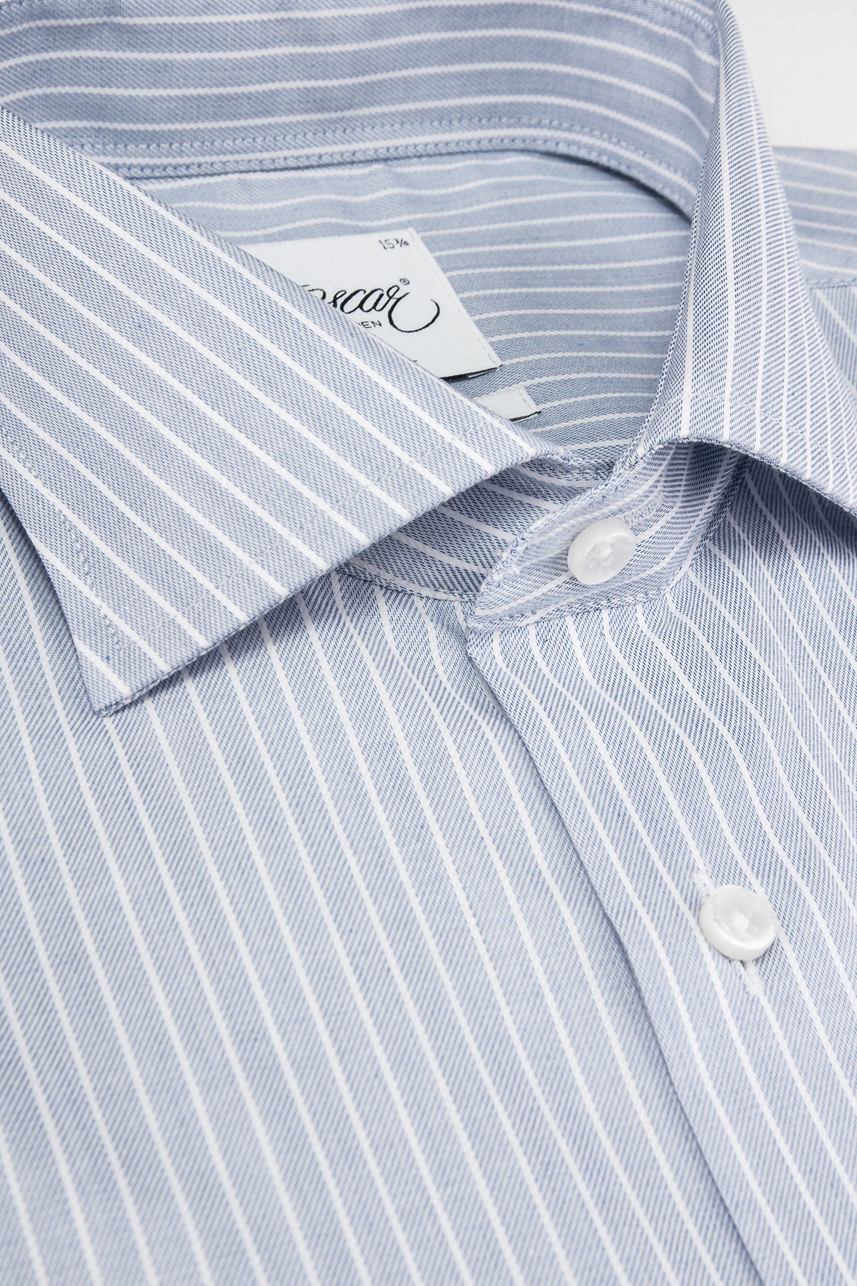 Light blue striped regular fit shirt
