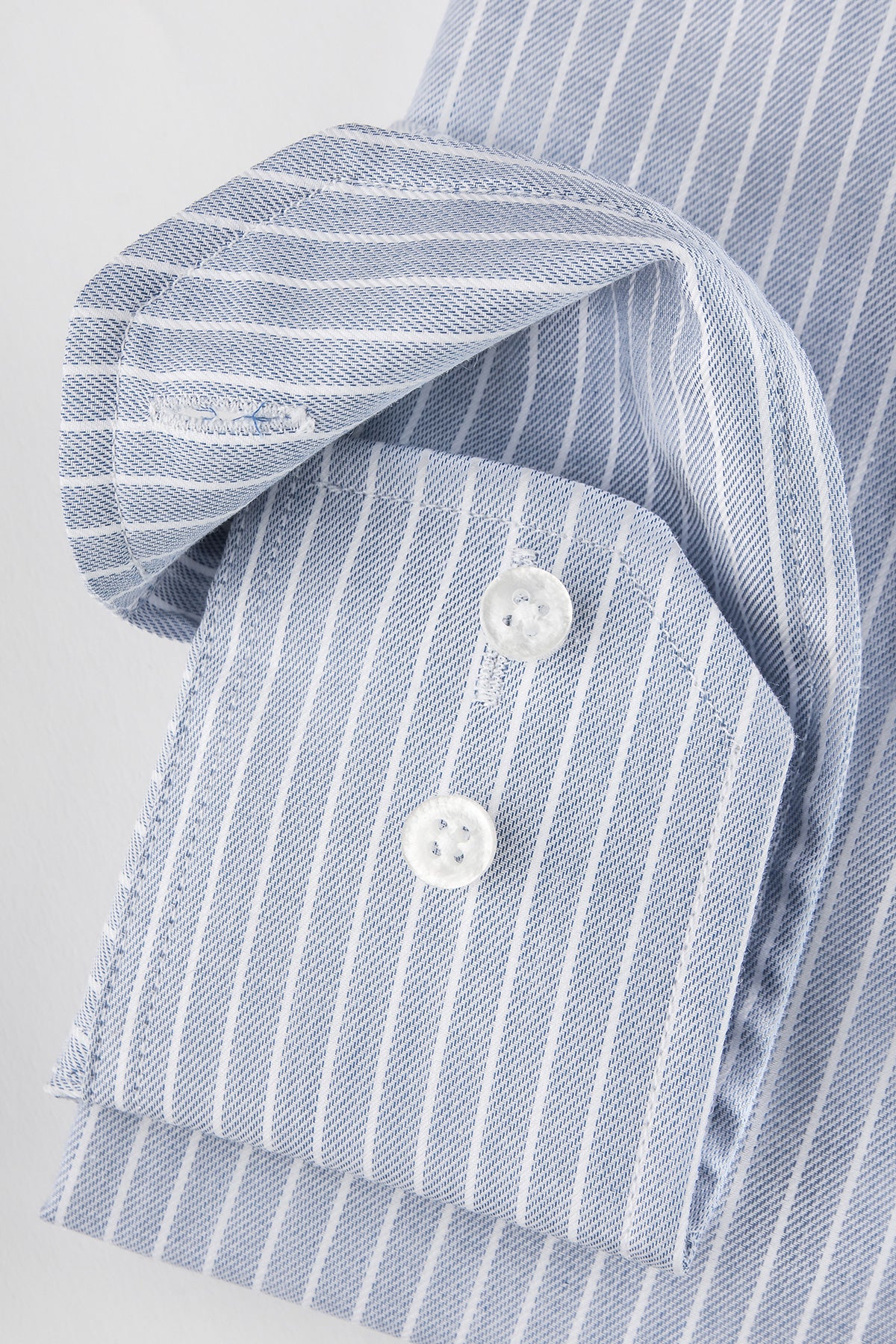 Light blue striped regular fit shirt