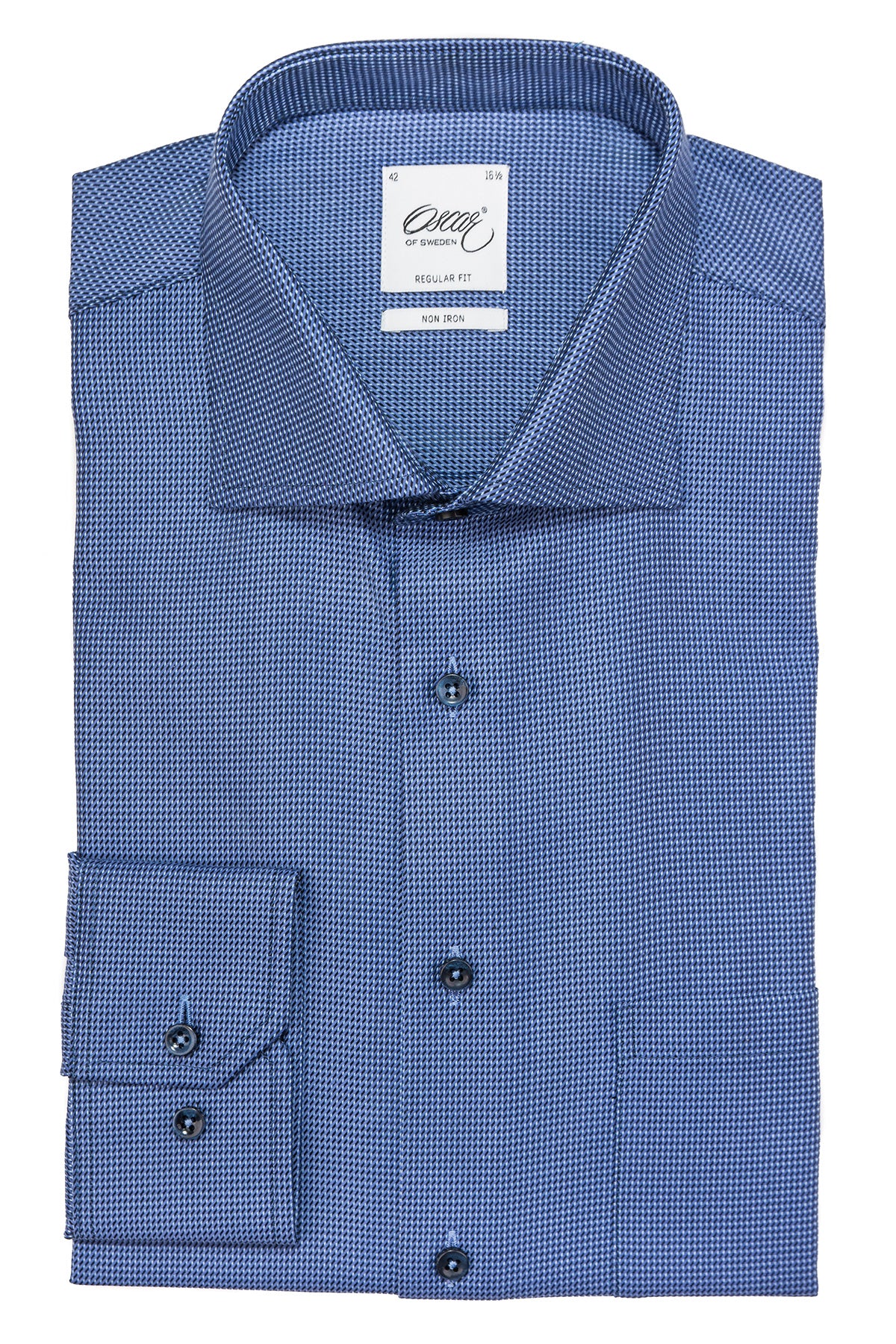 Blue regular fit shirt
