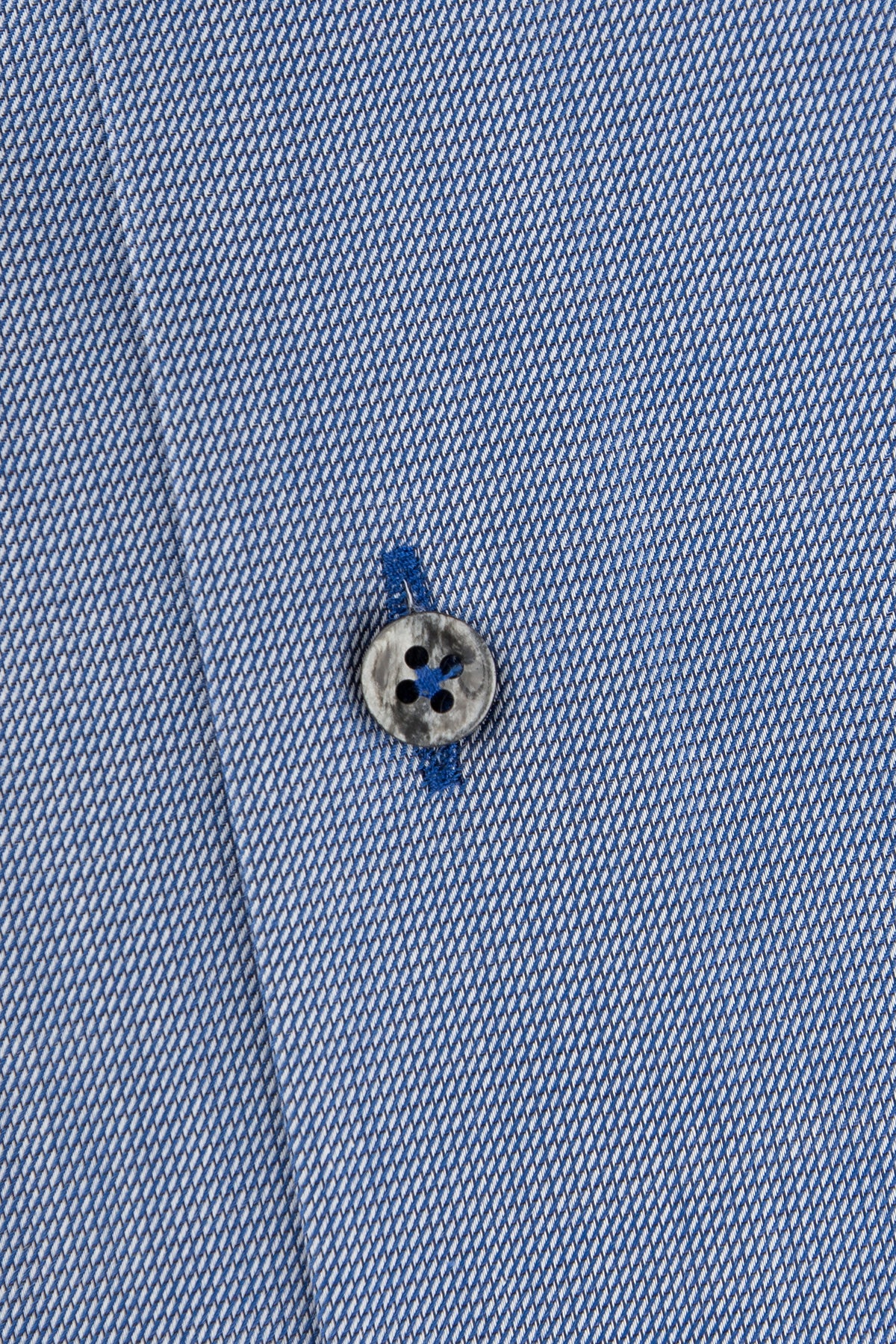 Blue slim fit shirt with contrast details