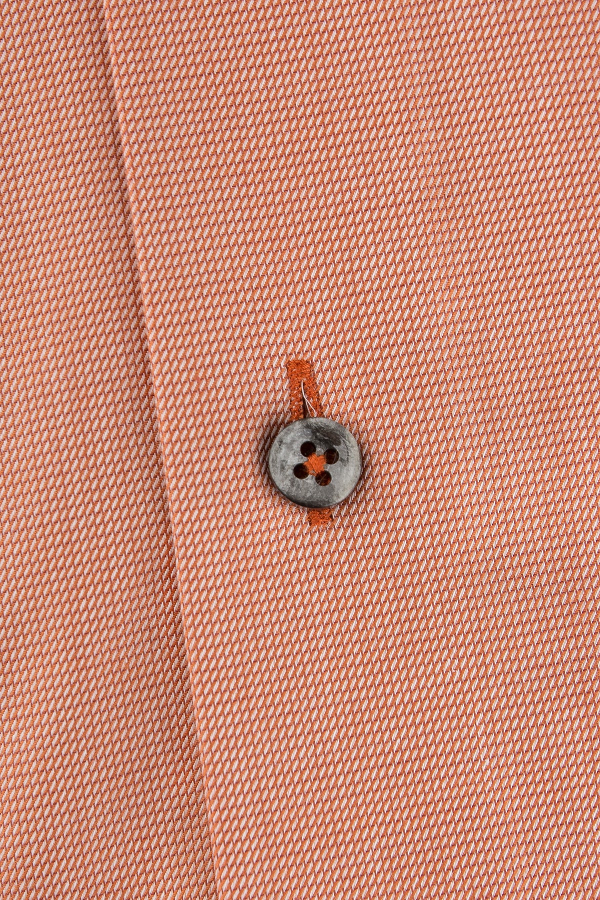 Orange slim fit shirt with contrast details