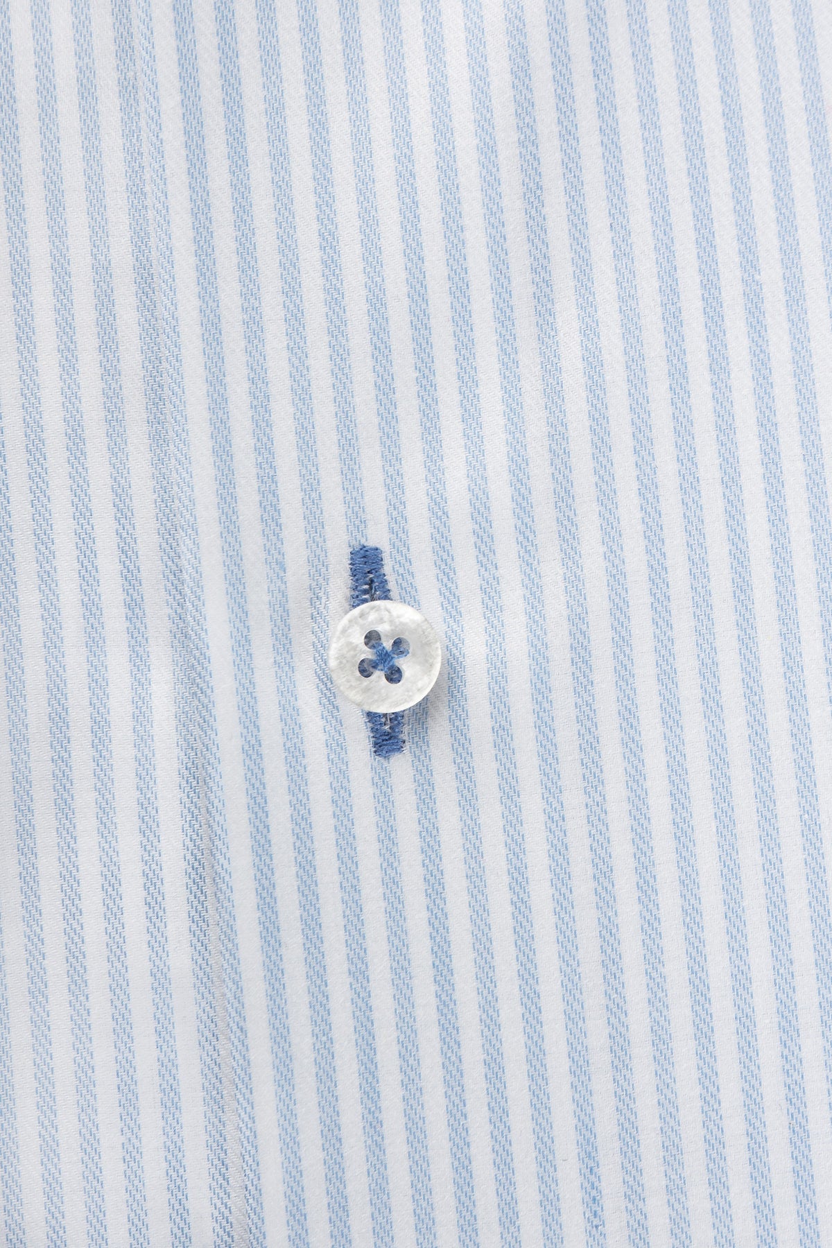 Light blue striped slim fit shirt with contrast details
