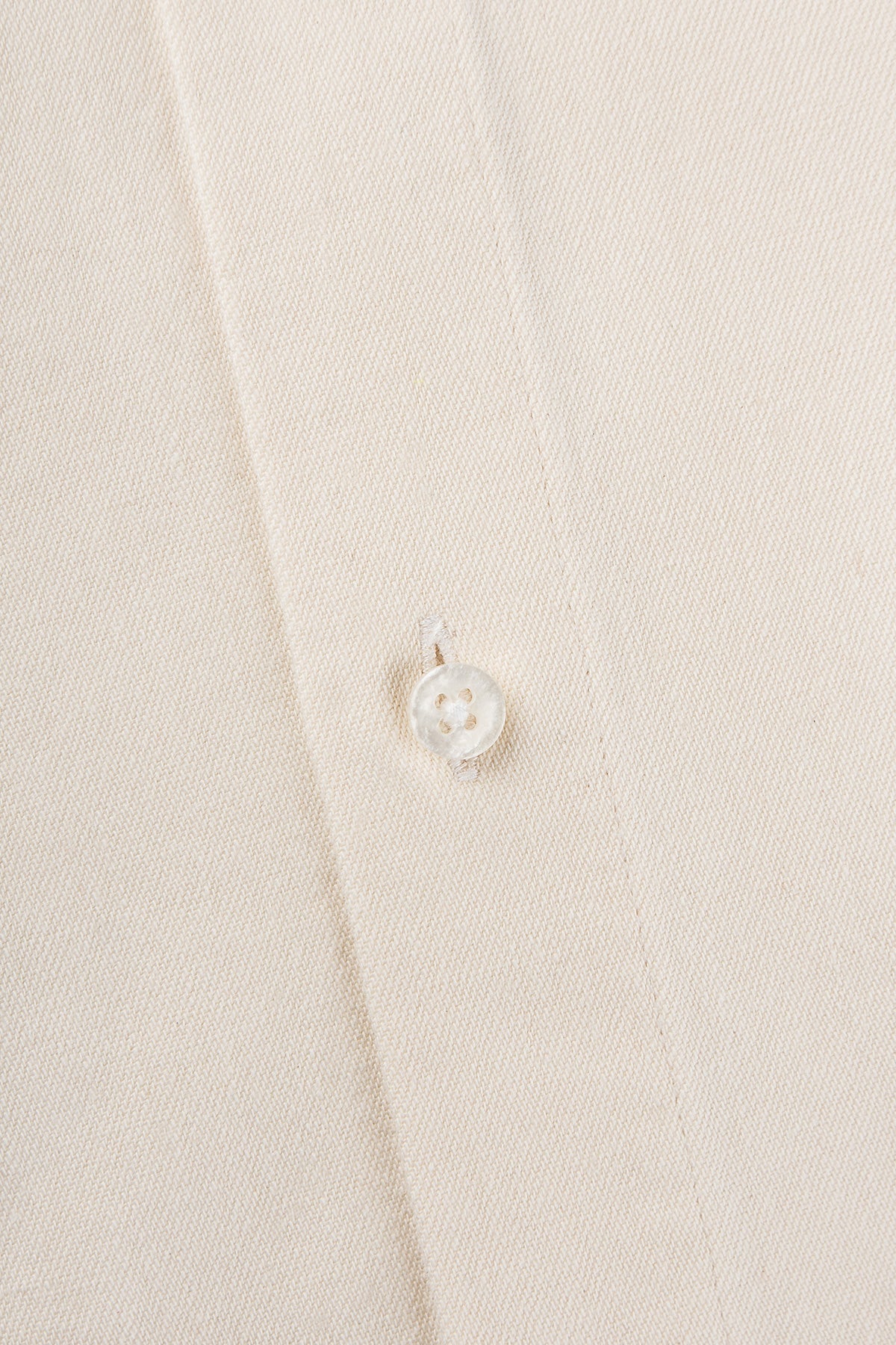 Off white denim button down regular fit shirt
