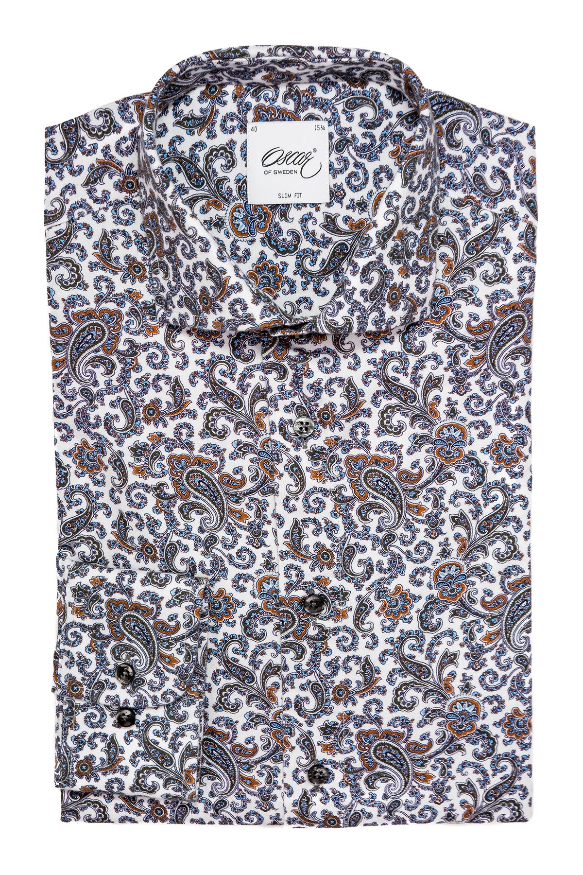 Paisley printed slim fit shirt