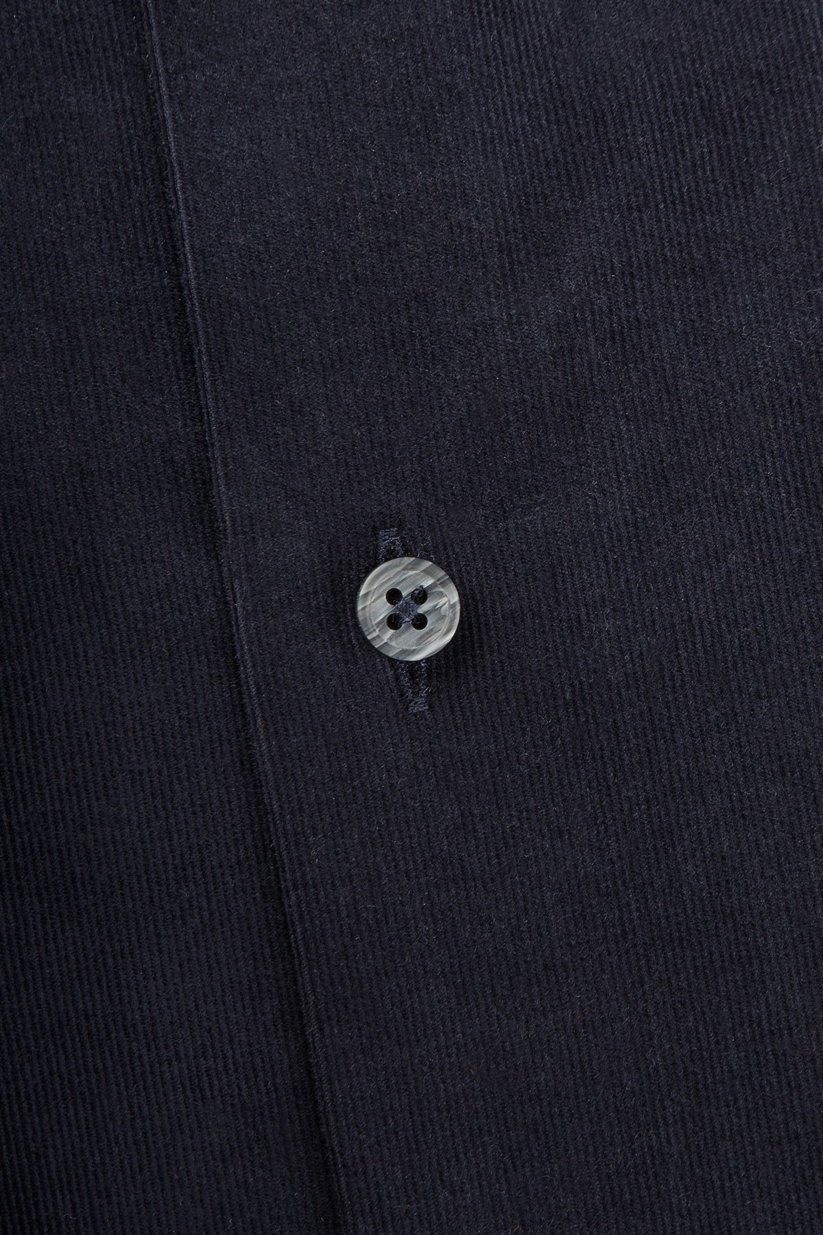 Navy baby cord slim fit shirt