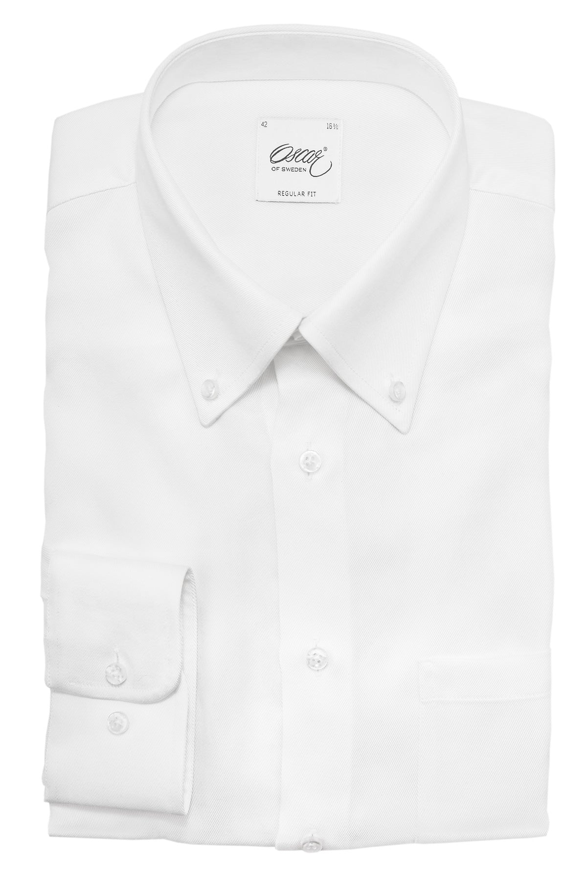 White button down tencel regular fit shirt