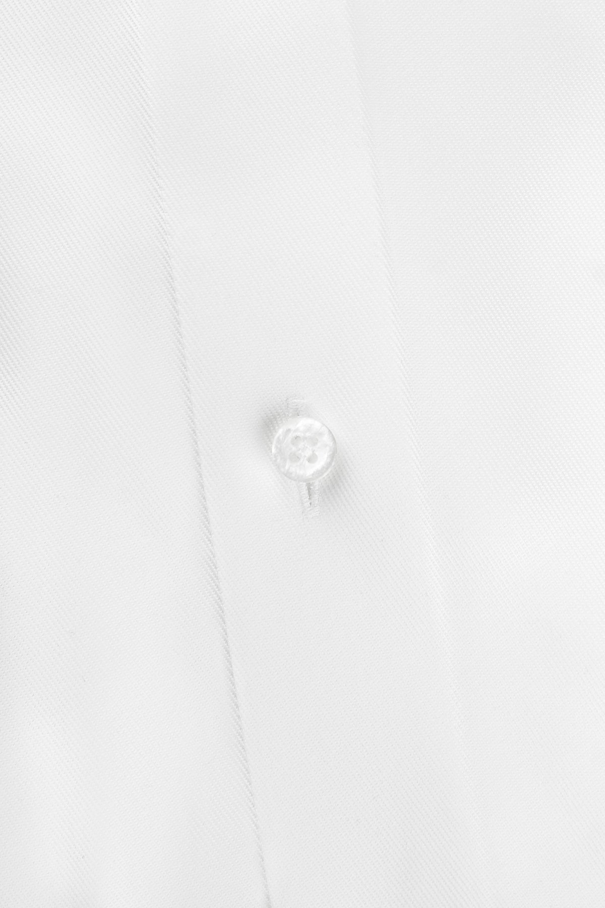 White button down tencel slim fit shirt