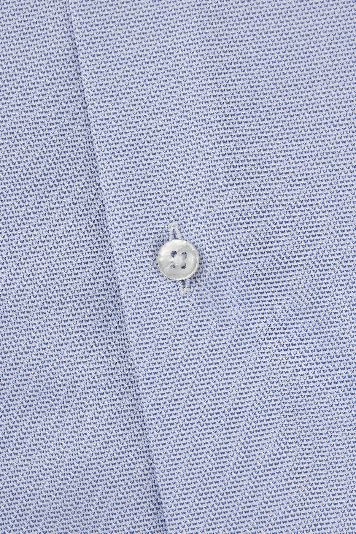 Blue microstructure regular fit shirt