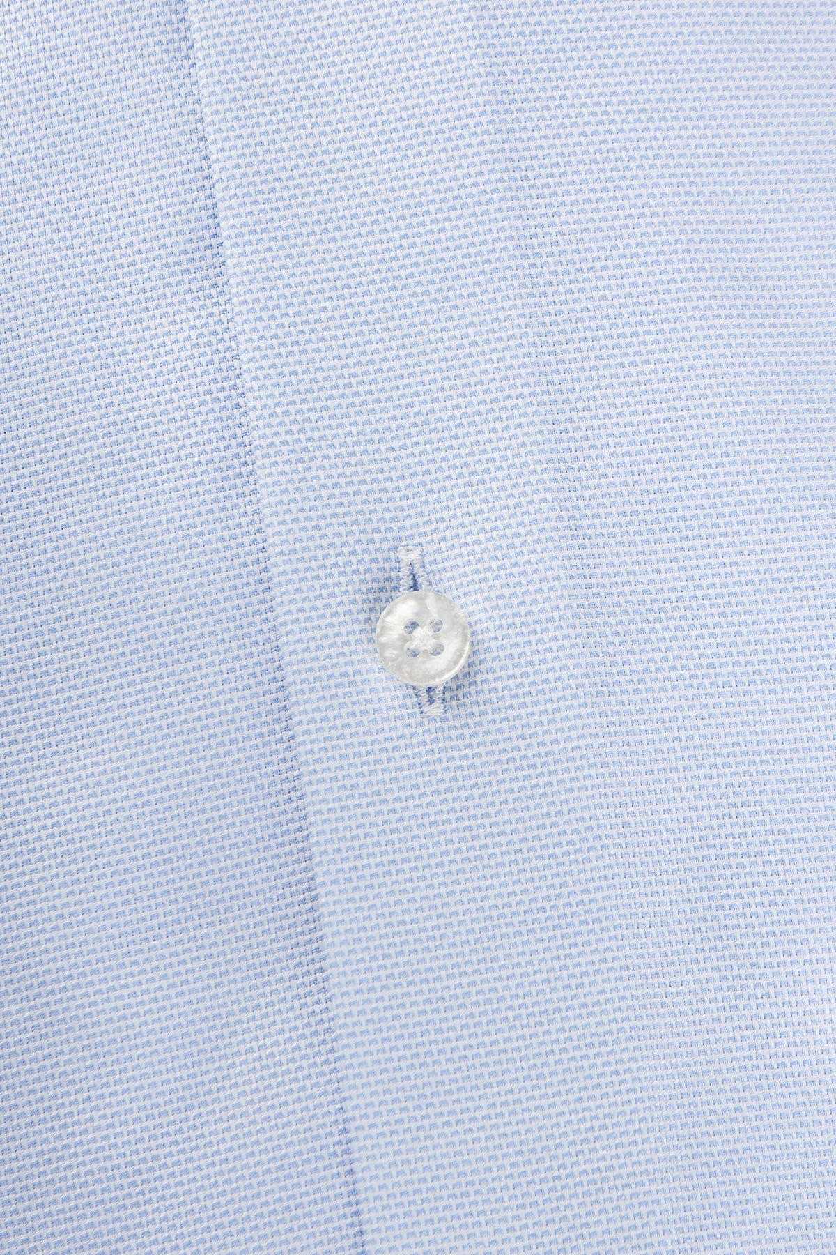 Light blue microstructure slim fit shirt