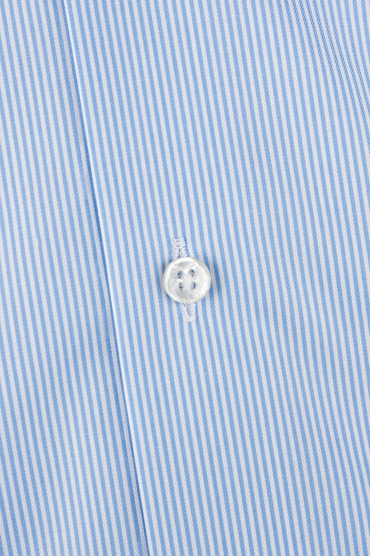 Light blue striped regular fit shirt with contrast details