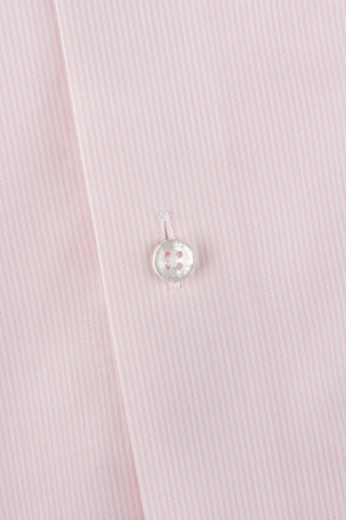 Pink striped regular fit shirt with contrast details