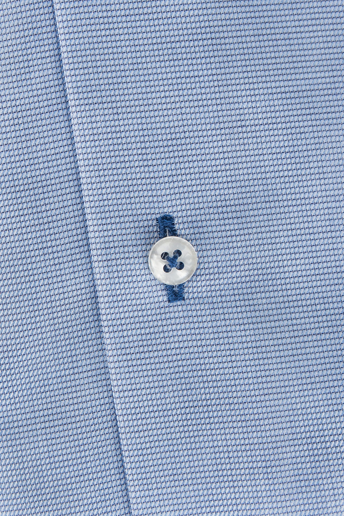 Blue microstructure regular fit shirt