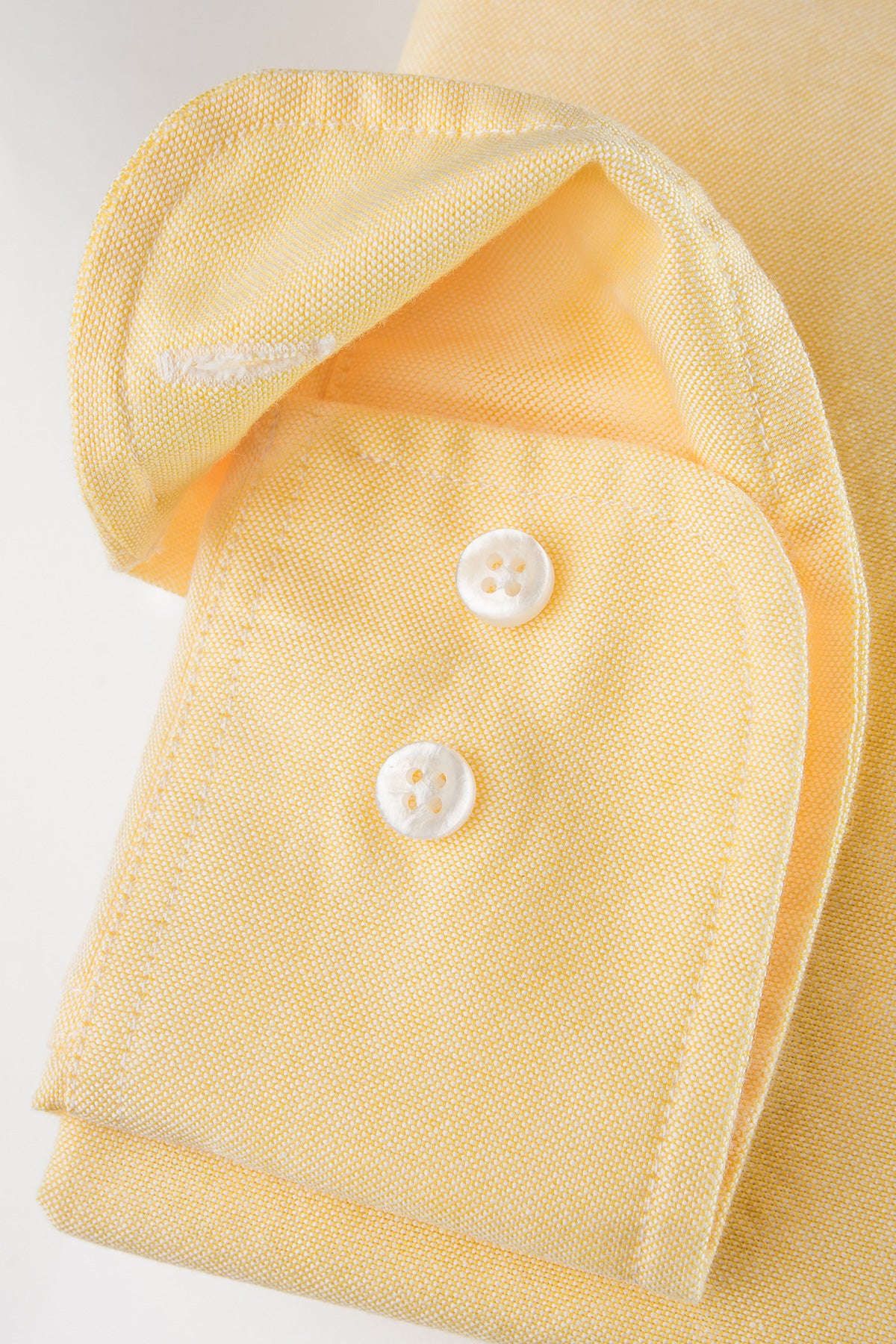 Yellow button down oxford regular fit shirt