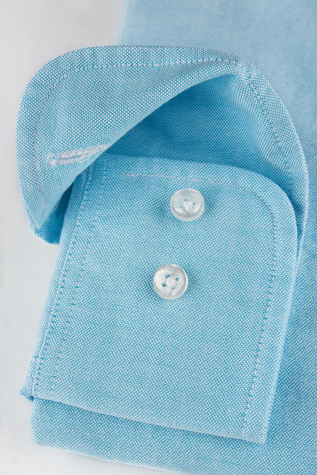 Turquoise button down oxford regular fit shirt