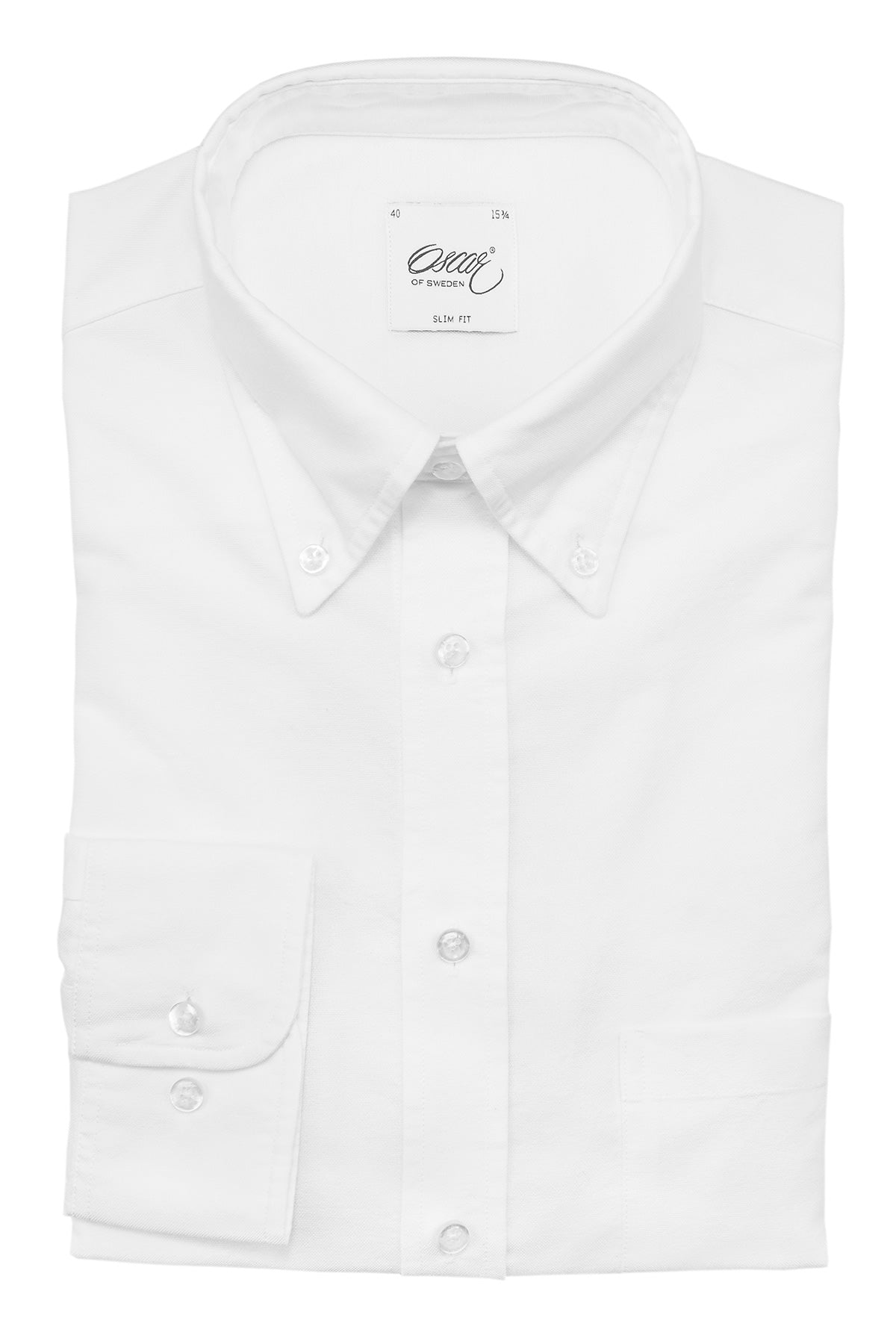 White button down oxford regular fit shirt