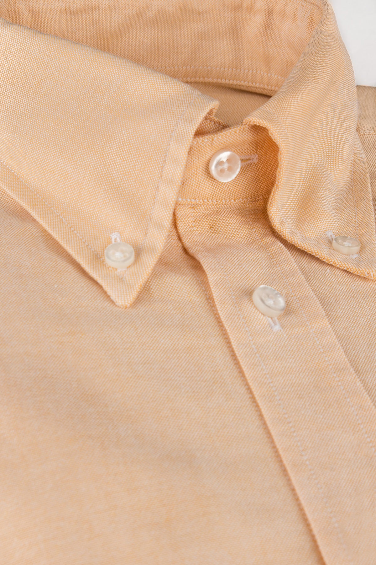 Orange button down oxford regular fit shirt