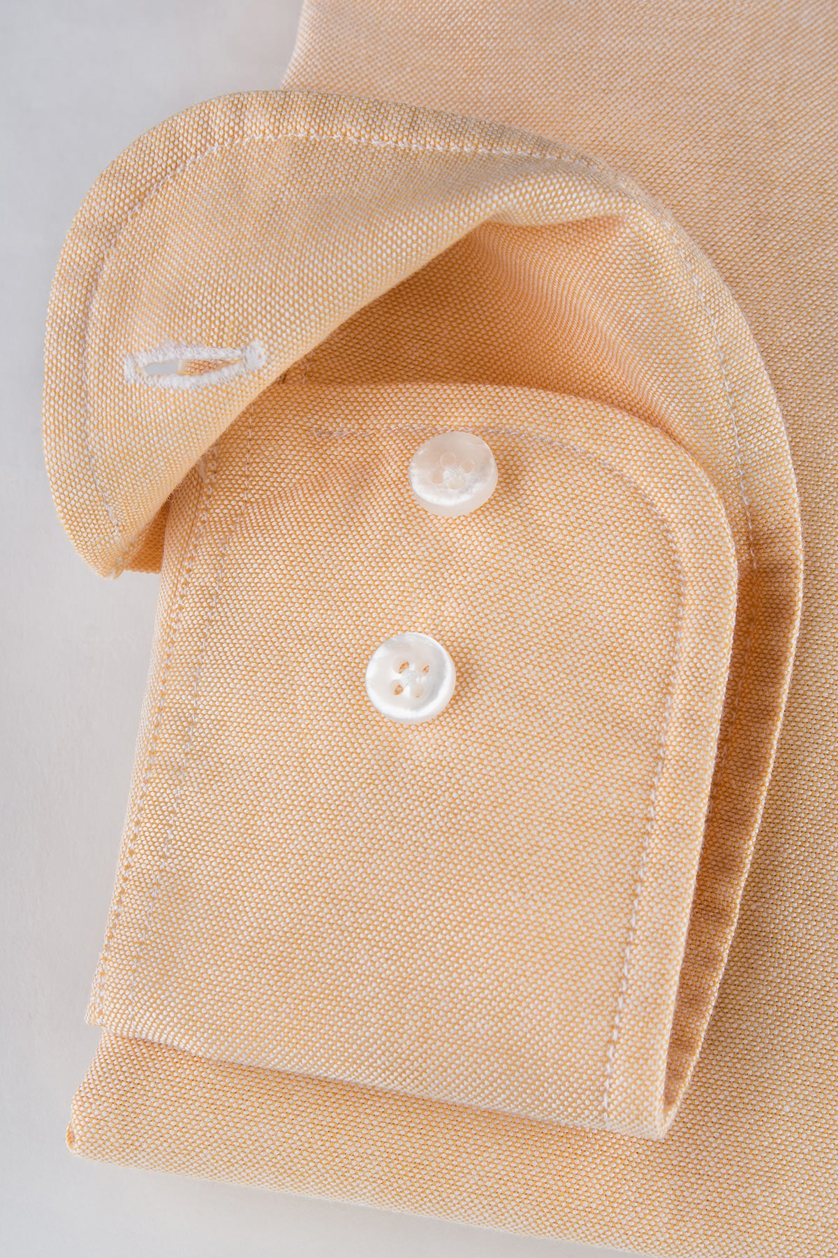 Orange button down oxford regular fit shirt
