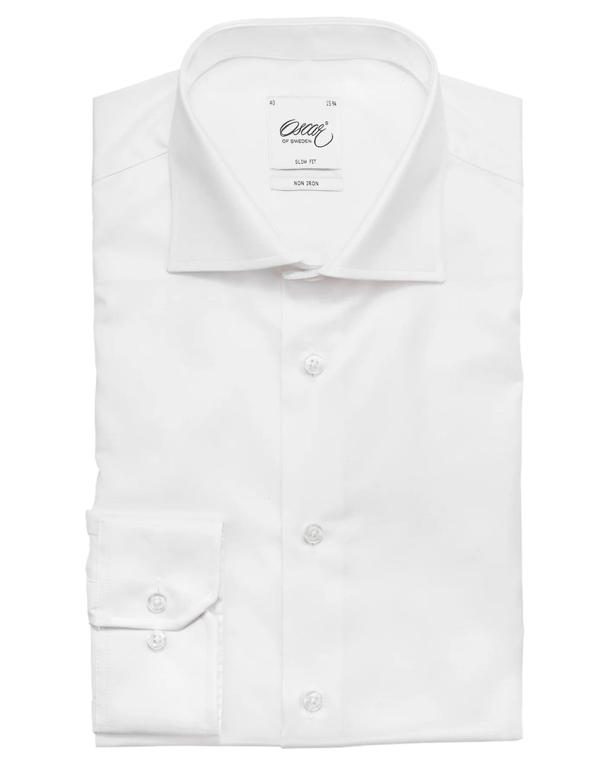 White non iron slim fit shirt
