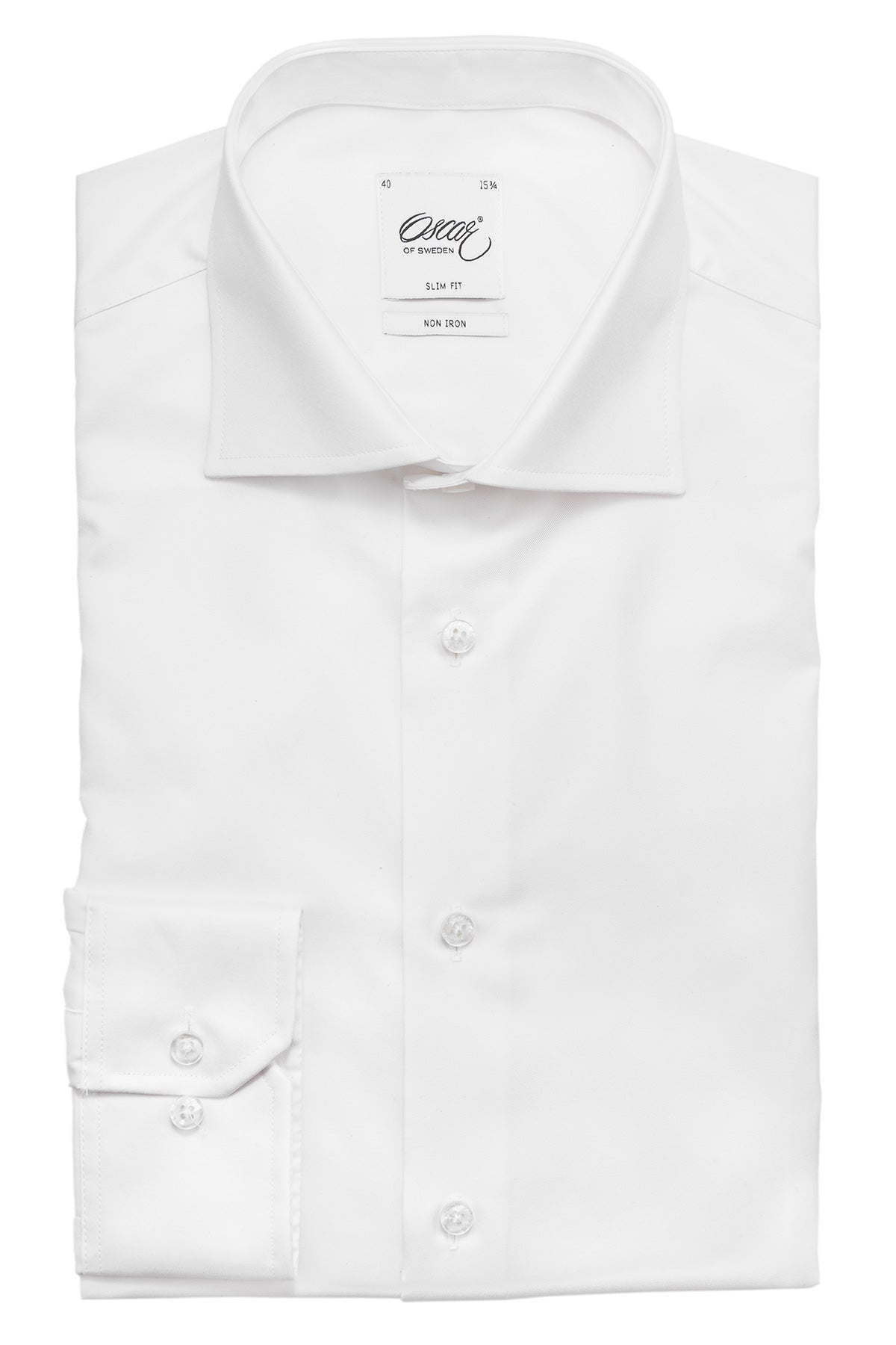 White non iron slim fit shirt