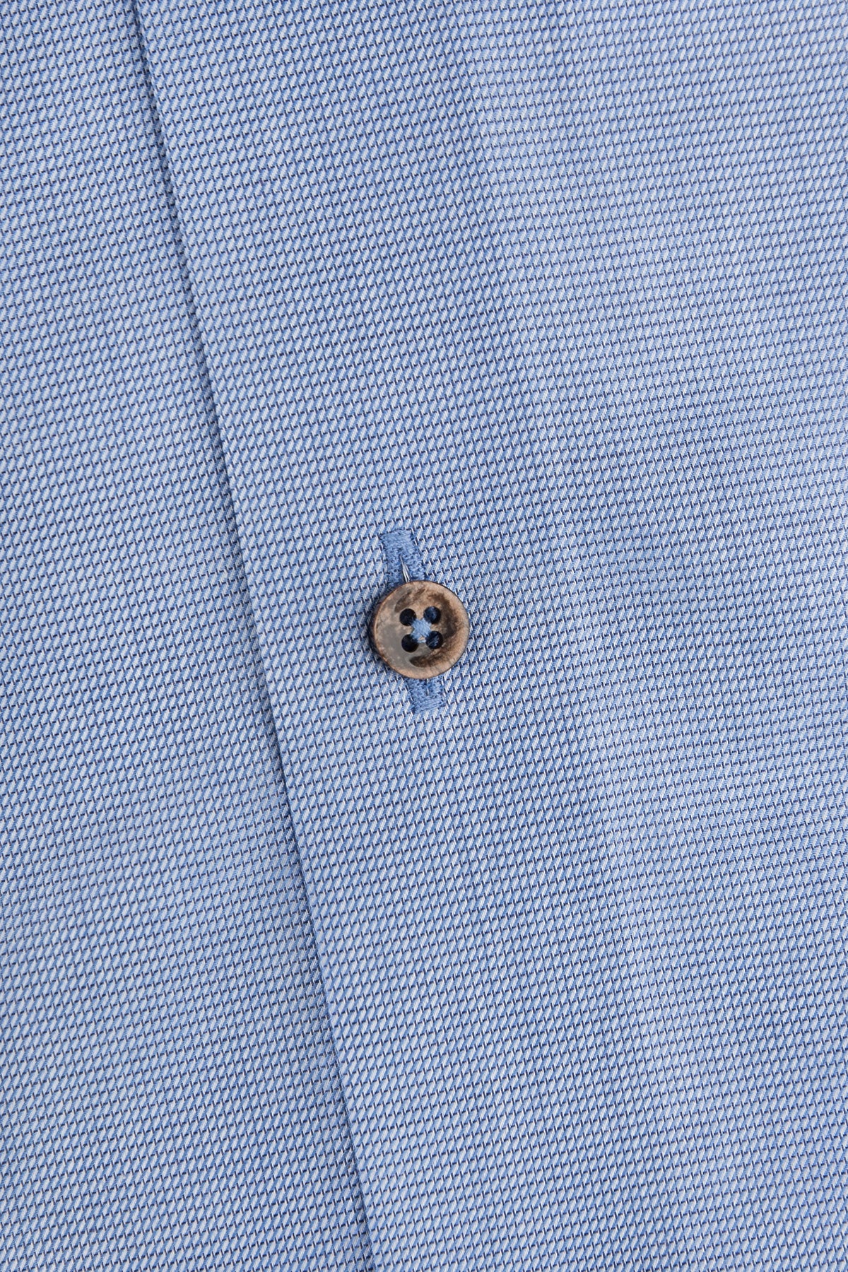 Blue slim fit shirt with contrast details