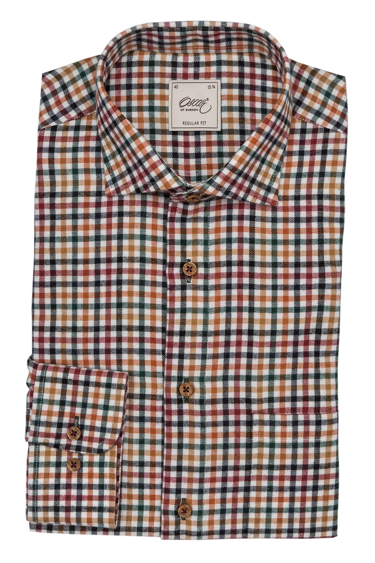 Multi color checked regular fit flannel shirt