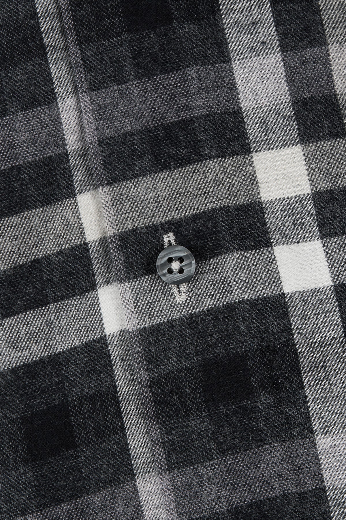 Black checked regular fit flannel shirt