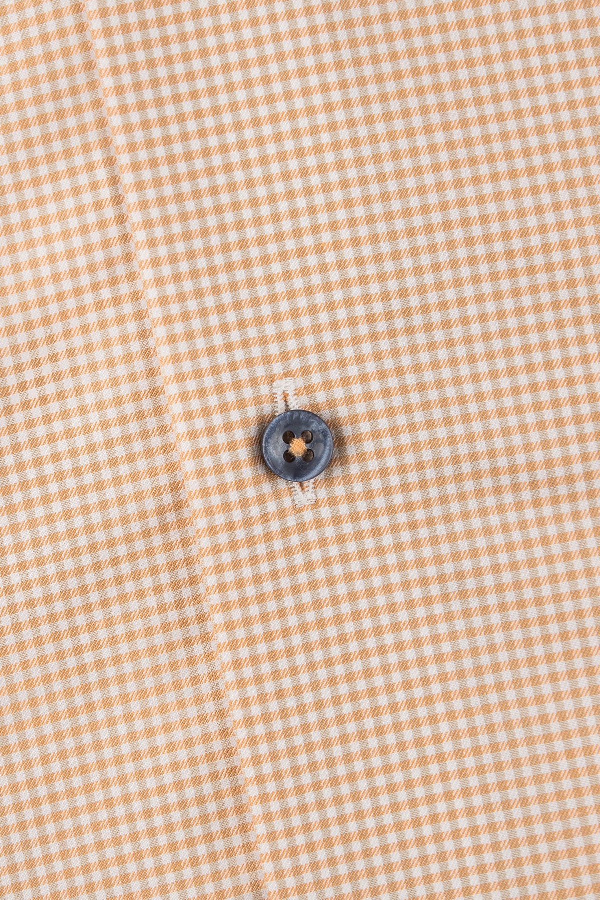 Orange checked slim fit shirt with contrast details