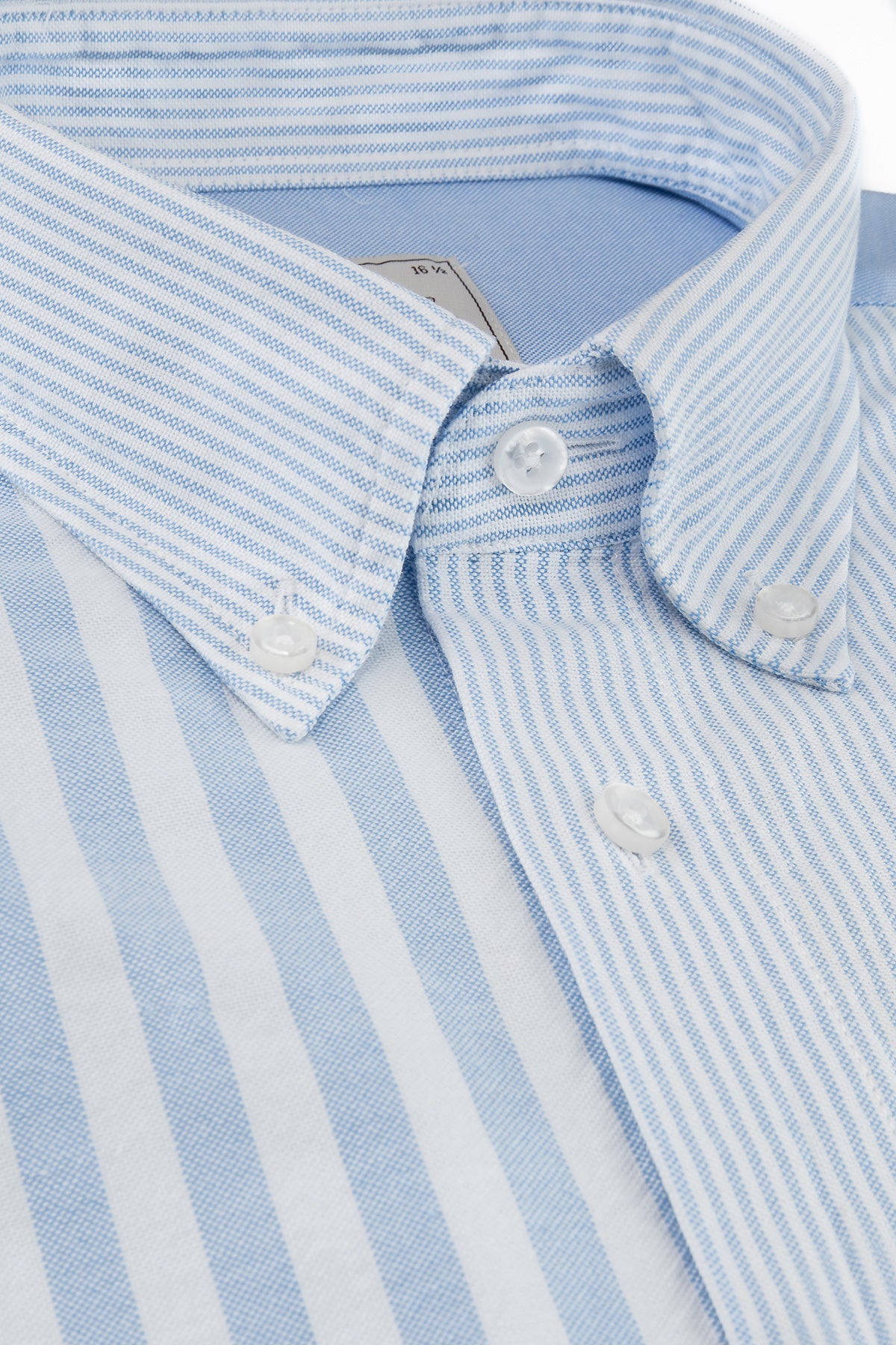 Light blue patchwork short sleeve regular fit shirt