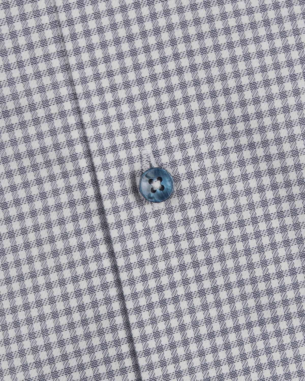 Blå rutig skjorta slim fit