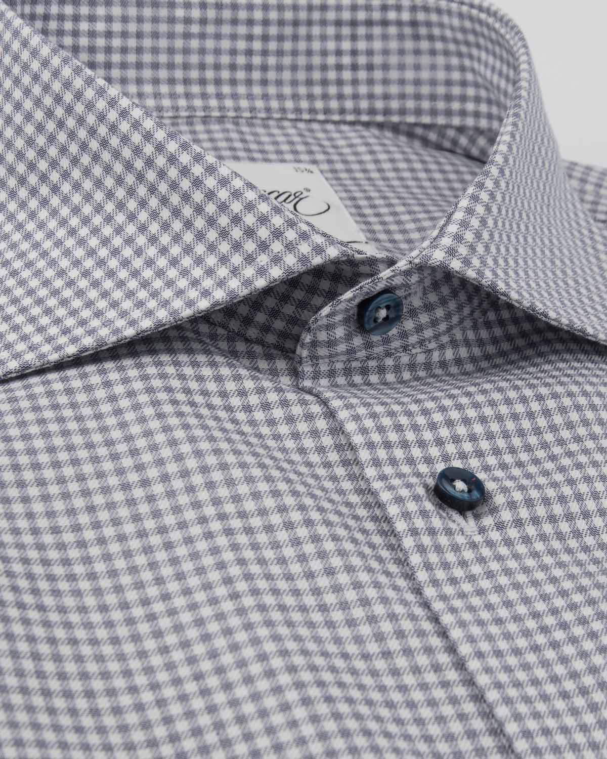 Blå rutig skjorta slim fit