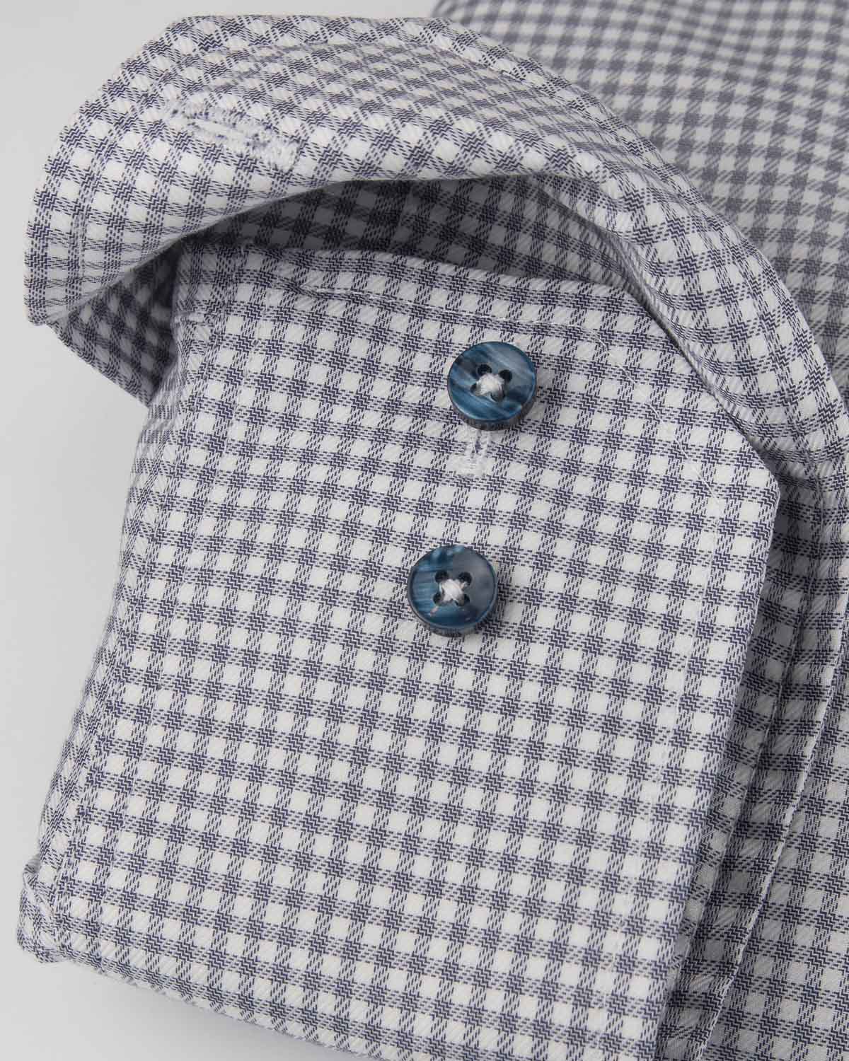 Blå rutig skjorta slim fit