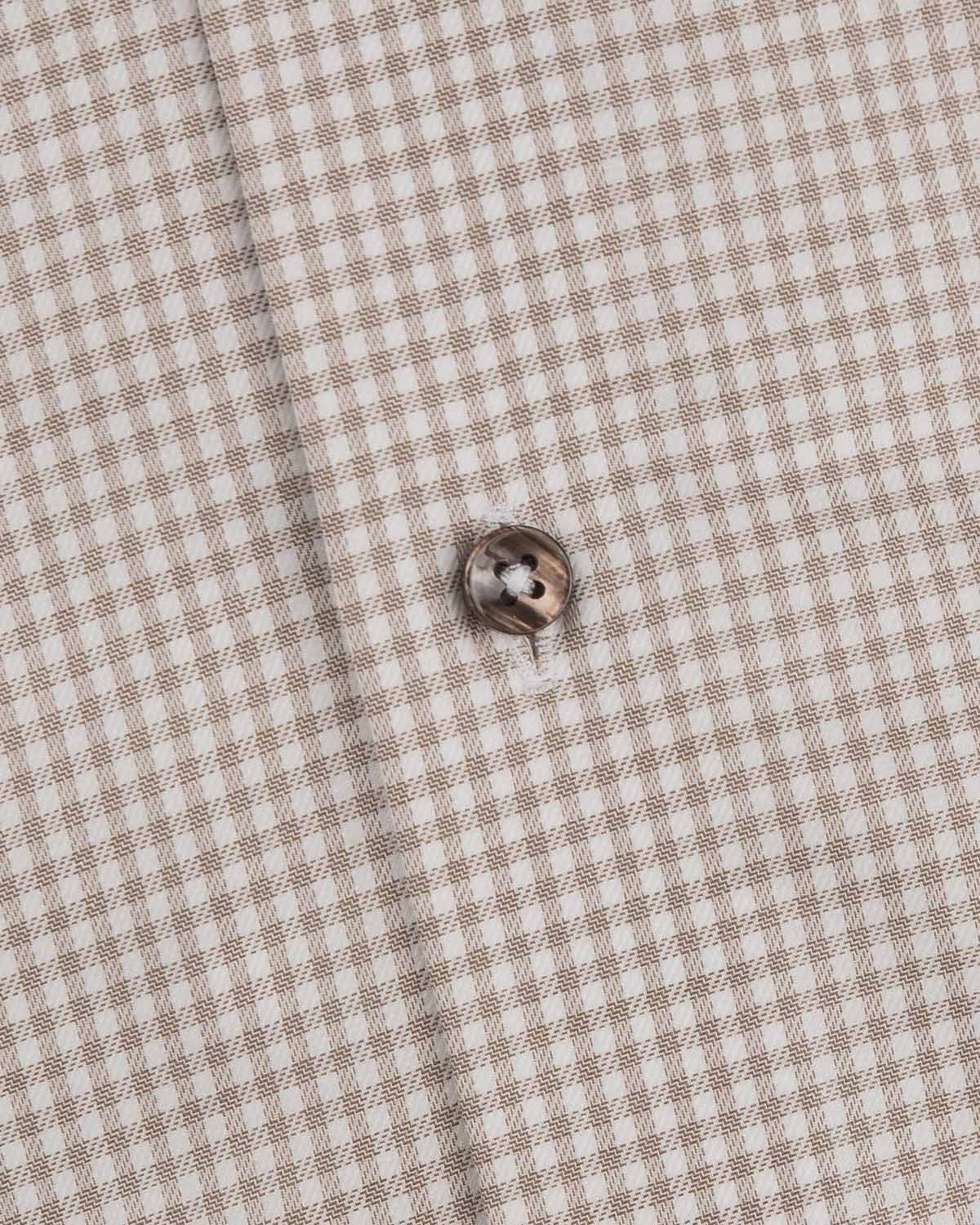 Beige rutig skjorta slim fit