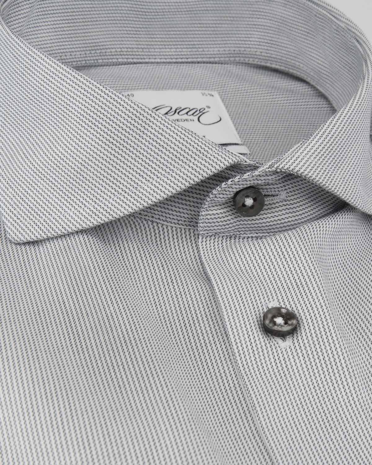 Grey small-printed shirt slim fit