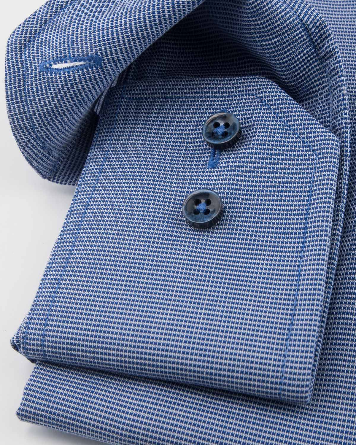 Blå skjorta wrinkle free regular fit