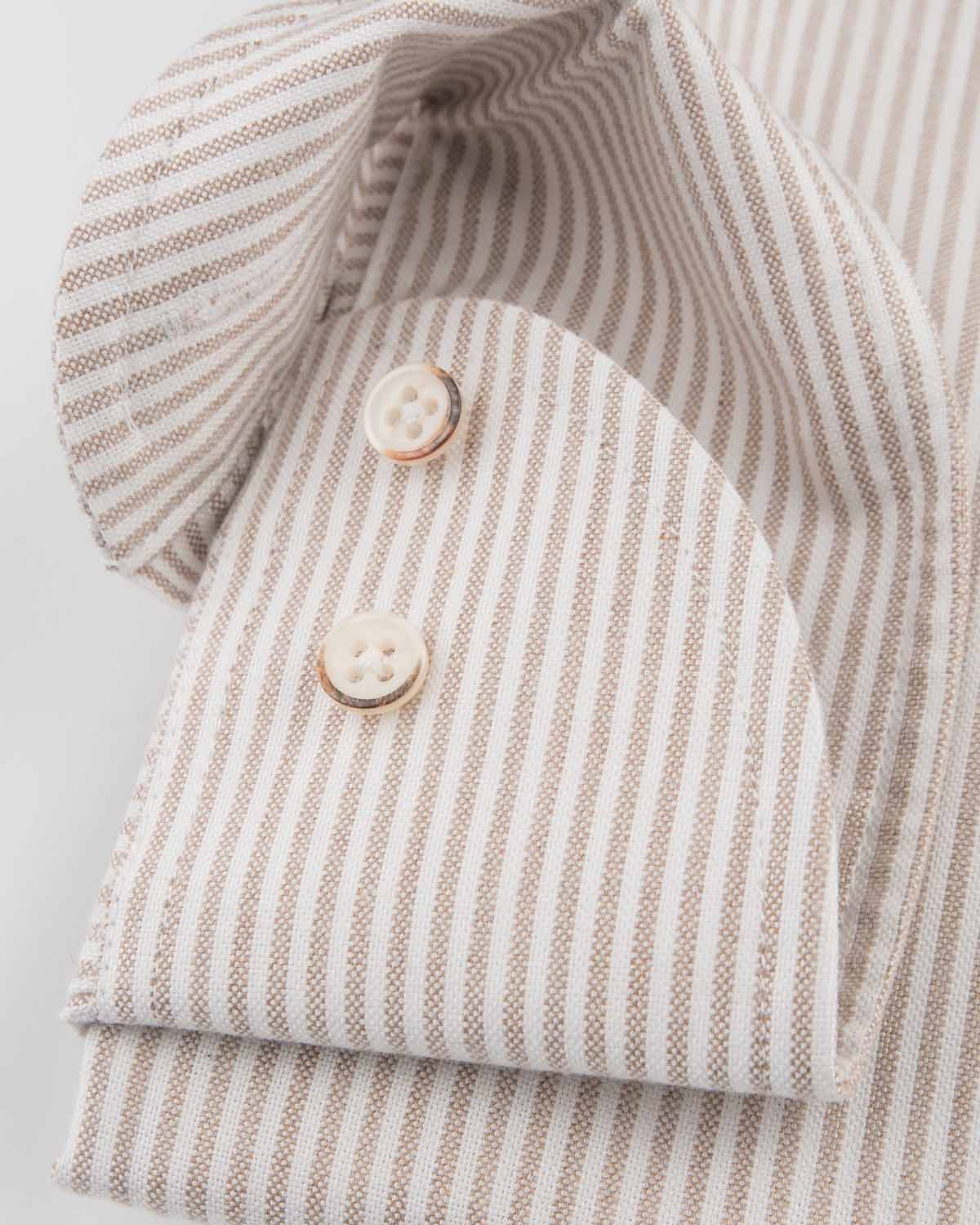 Beige mjuk oxfordskjorta regular fit