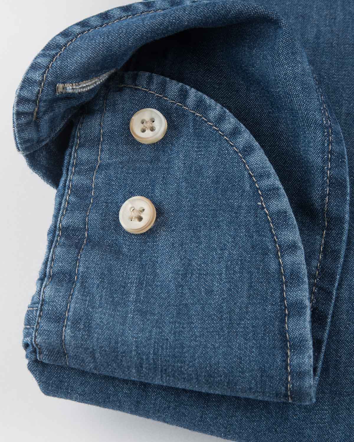 Blå denimskjorta regular fit