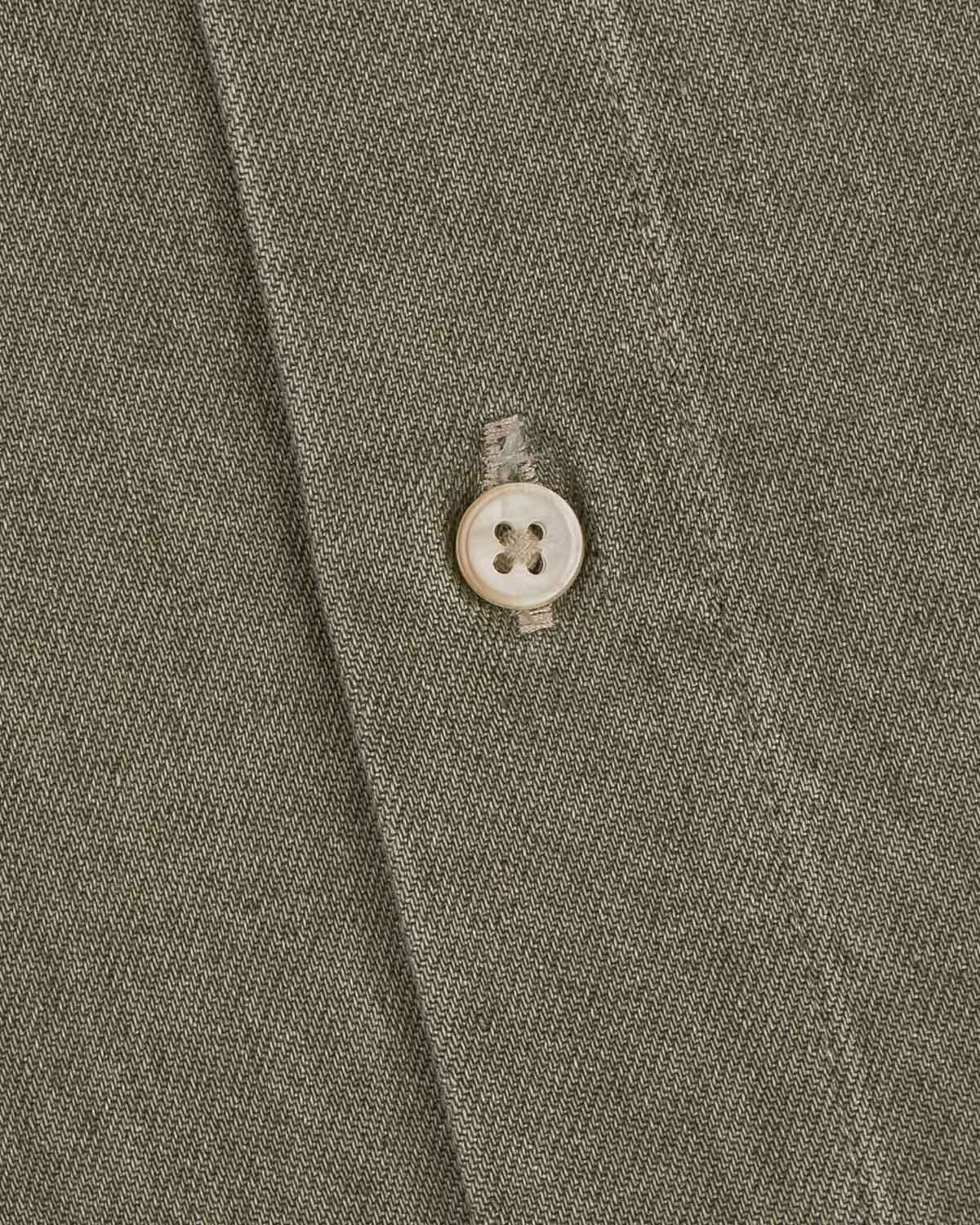 Grön denimskjorta slim fit