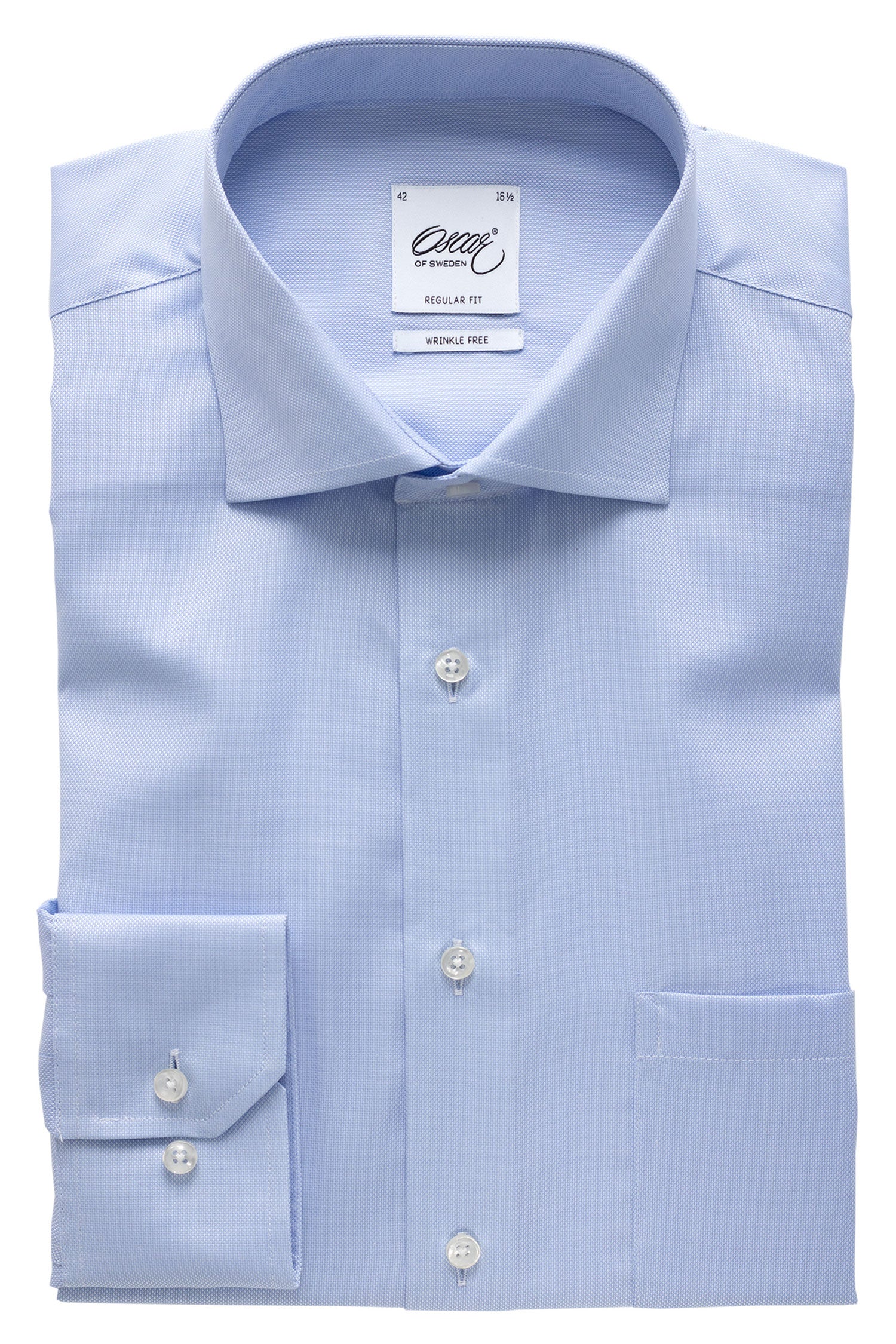Light blue royal oxford regular fit shirt