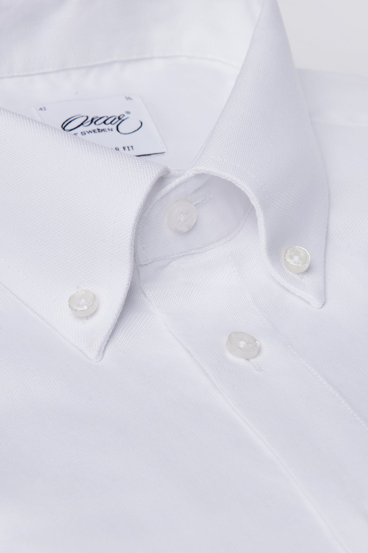 White washed button down regular fit shirt