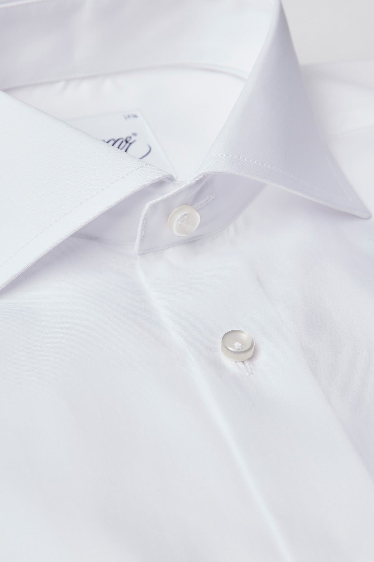 White slim fit shirt with french cuffs