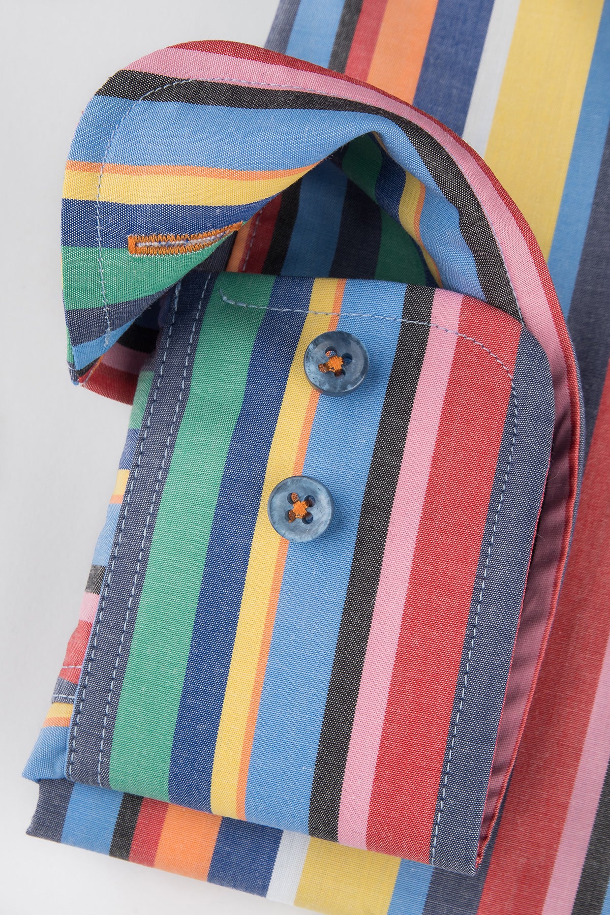 Multi color striped regular fit shirt