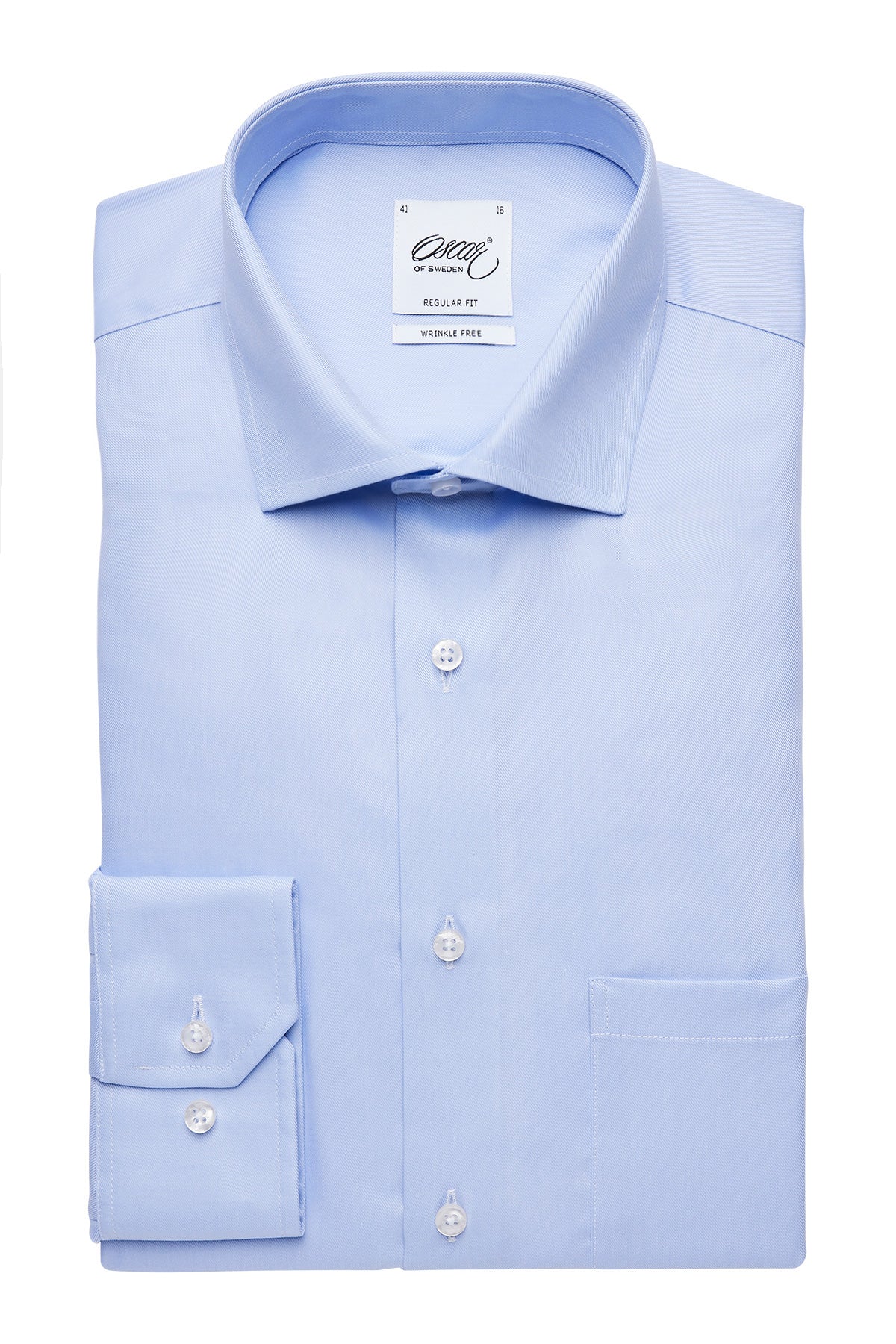 Light blue regular fit extra long sleeves shirt