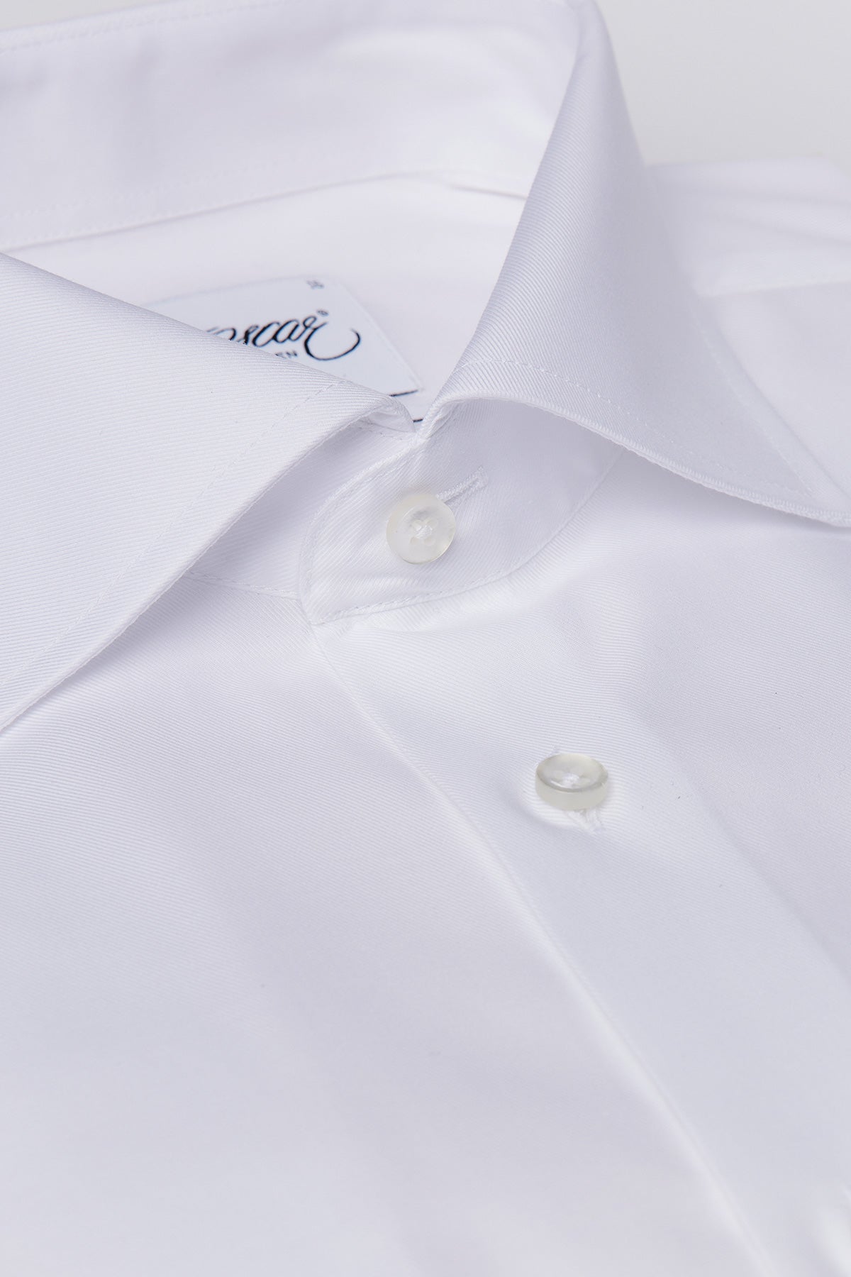 White wrinkle free regular fit shirt