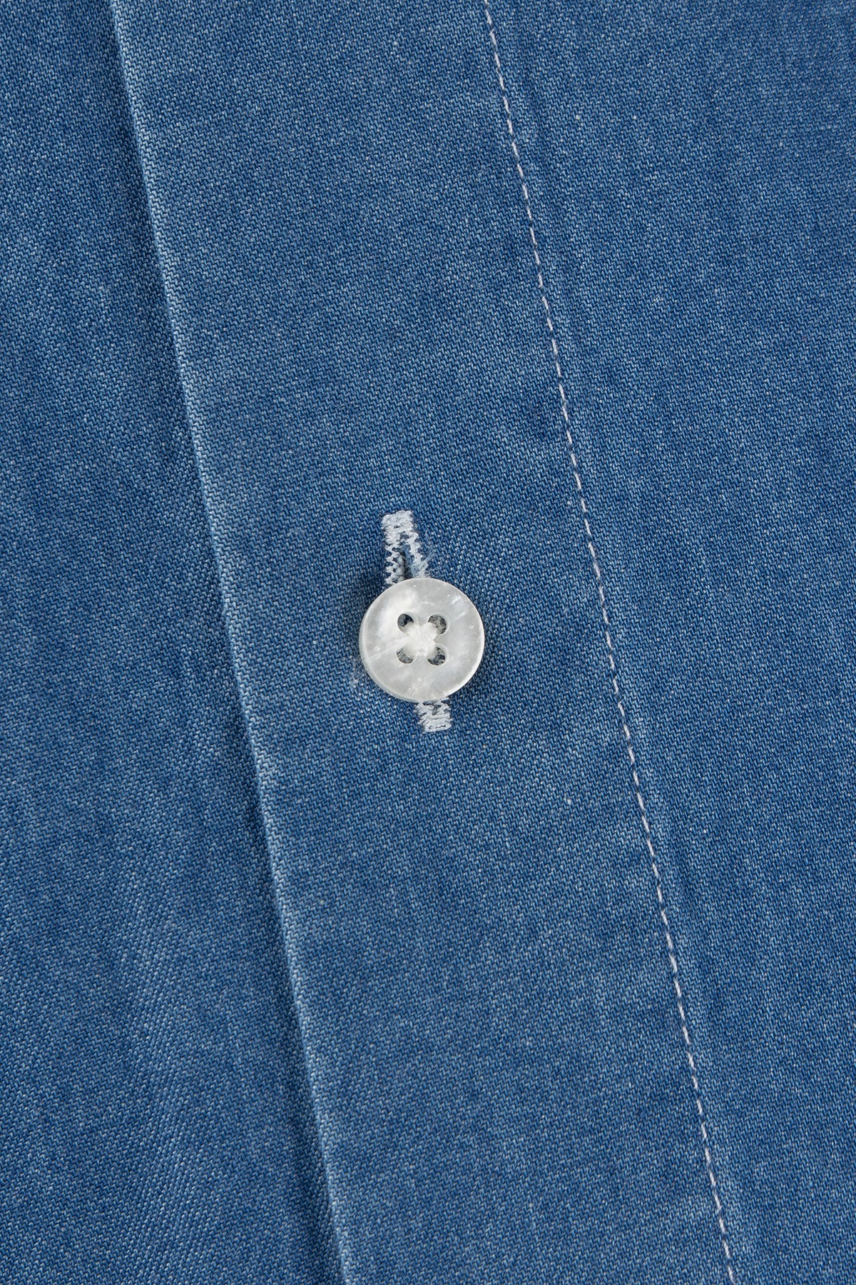Denim regular fit button down shirt