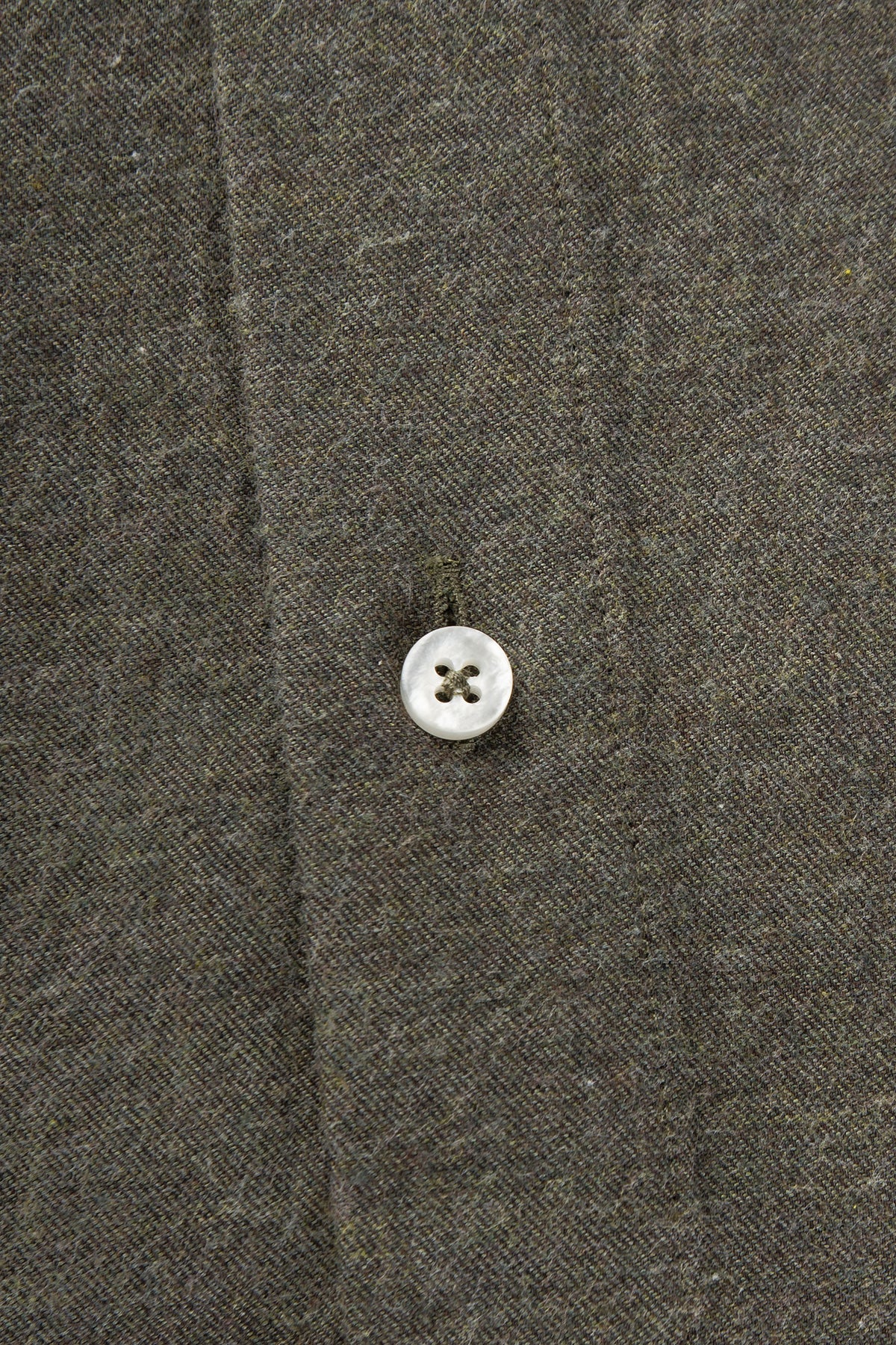 Green flannel button down slim fit shirt