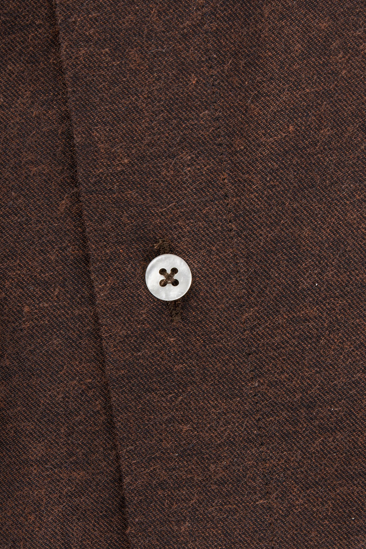Brown flannel button down slim fit shirt